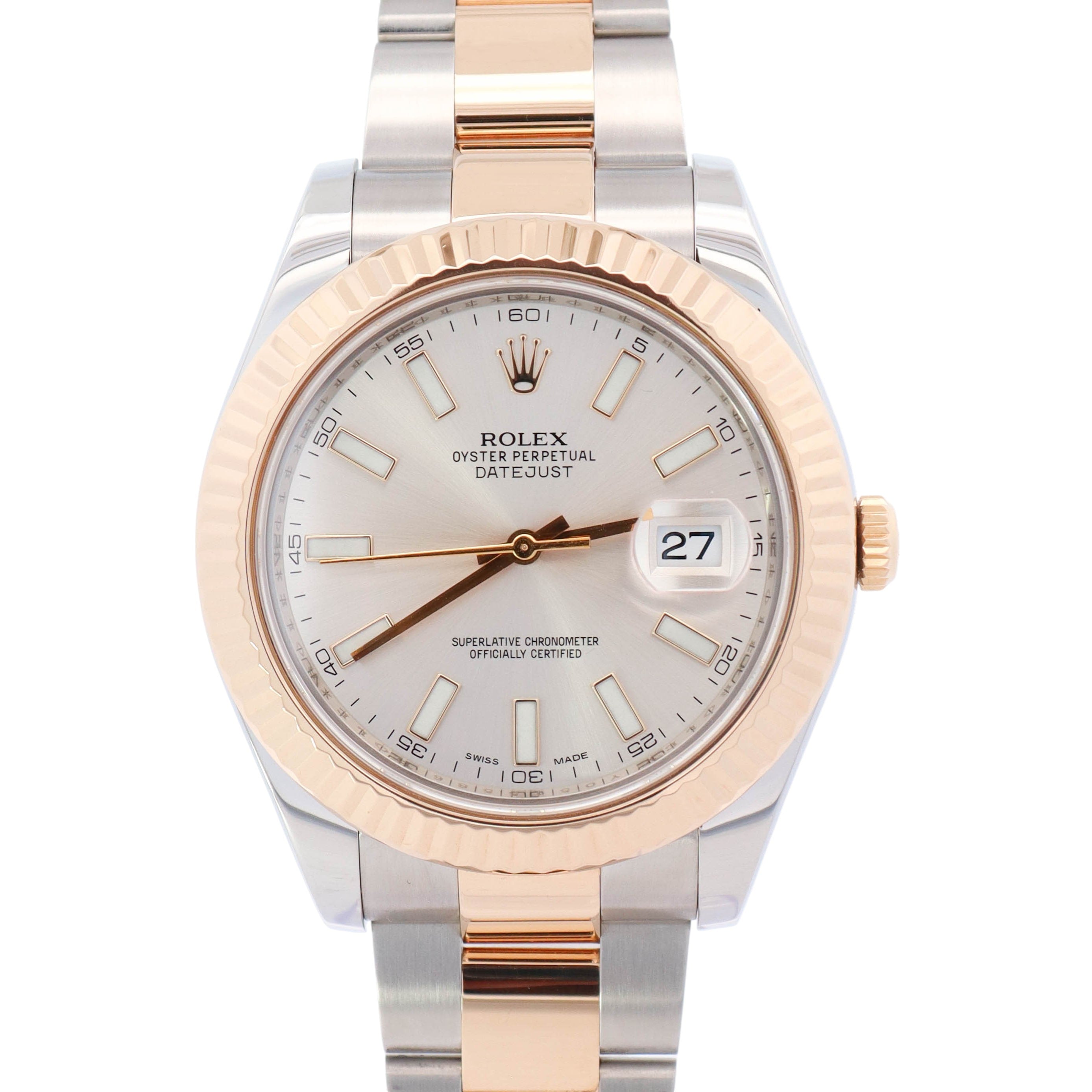 Rolex Datejust 41mm Ivory Dial Watch Ref# 116333