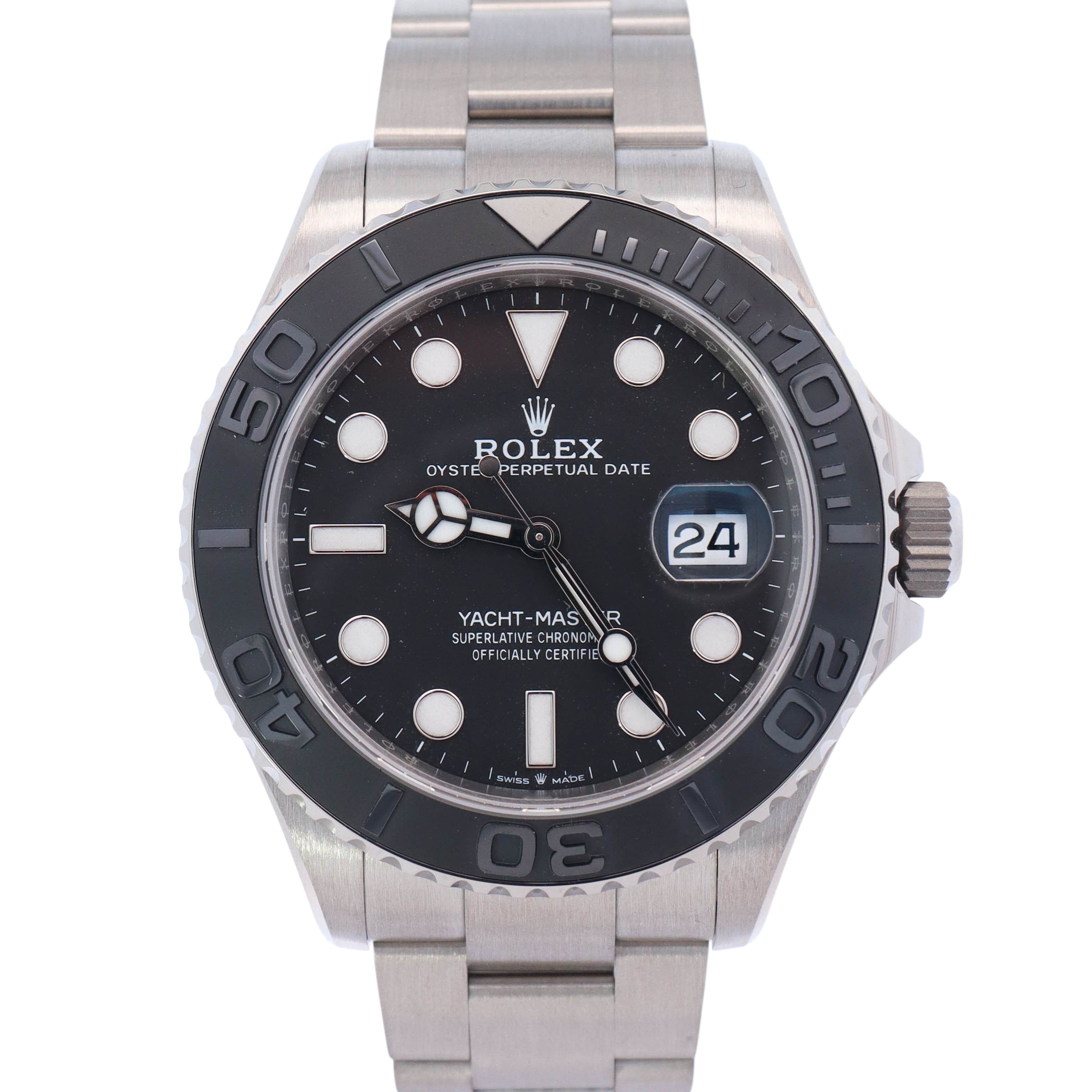 Rolex Yacht-Master 42mm Black Dial Watch Ref# 226627 - Happy Jewelers Fine Jewelry Lifetime Warranty