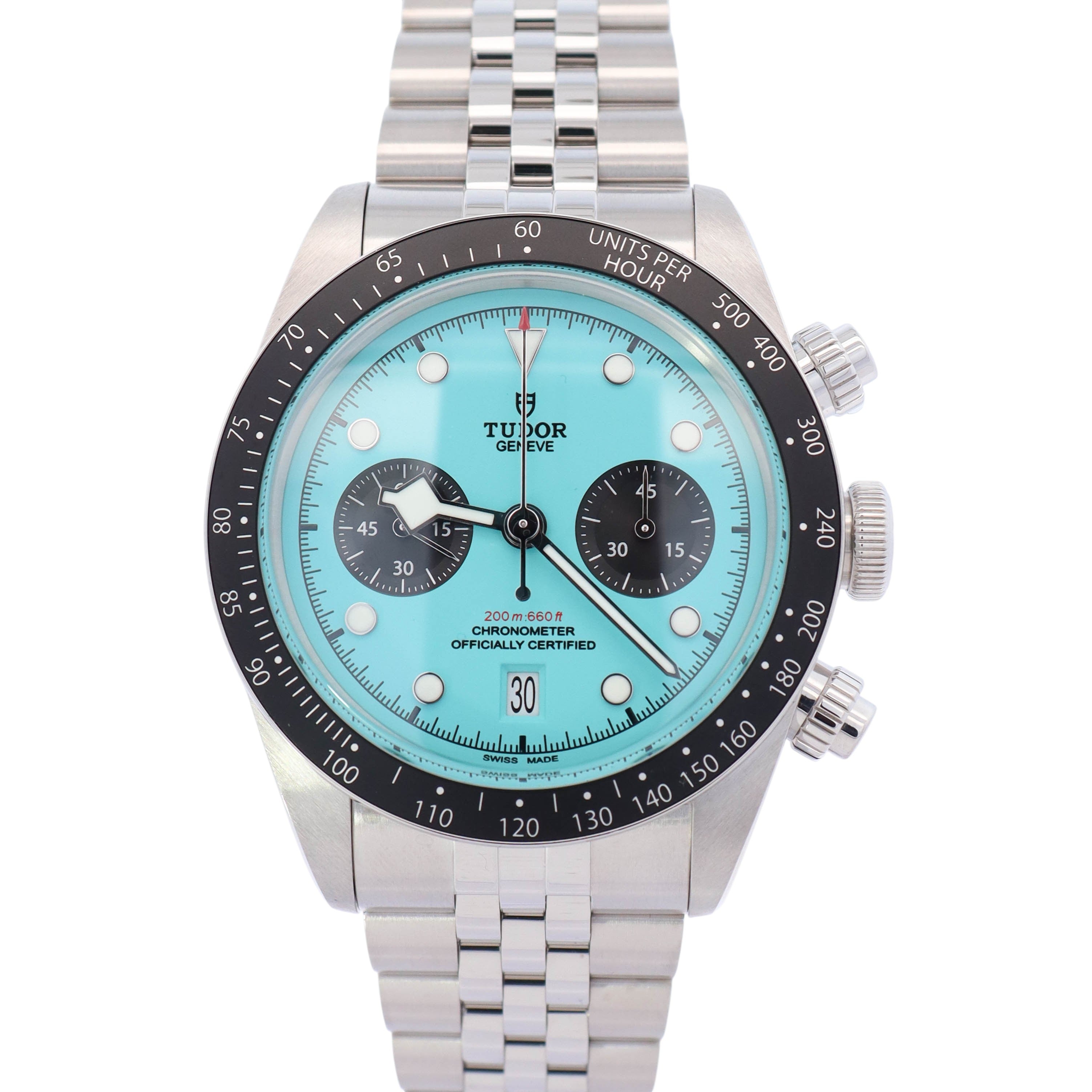 Tudor Black Bay 41mm Turquoise Dial Watch Ref# 79360N - Happy Jewelers Fine Jewelry Lifetime Warranty