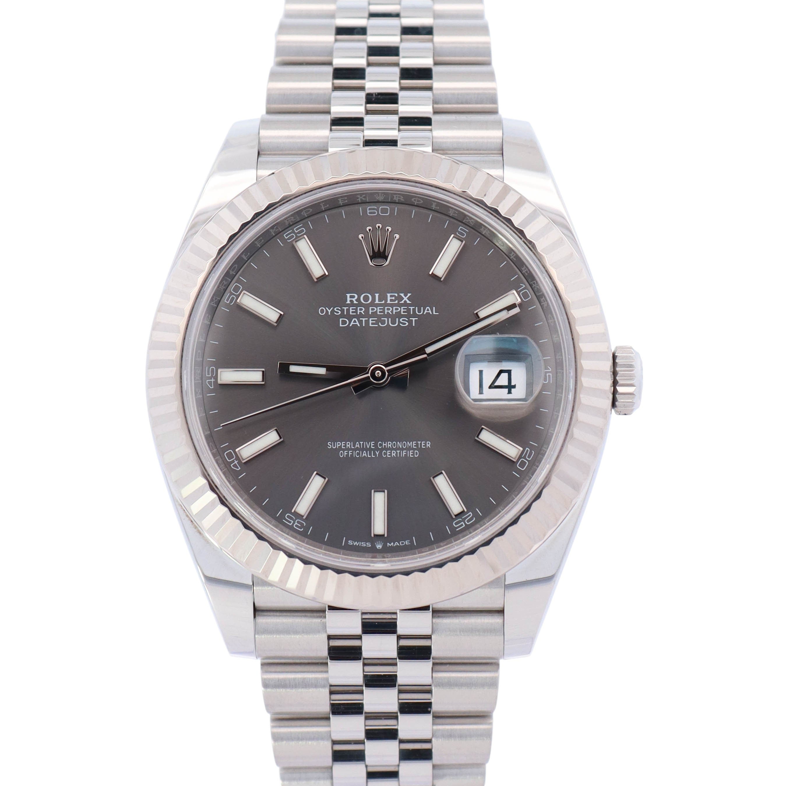 Rolex Datejust 41mm Rhodium Dial Watch Ref# 126334 - Happy Jewelers Fine Jewelry Lifetime Warranty