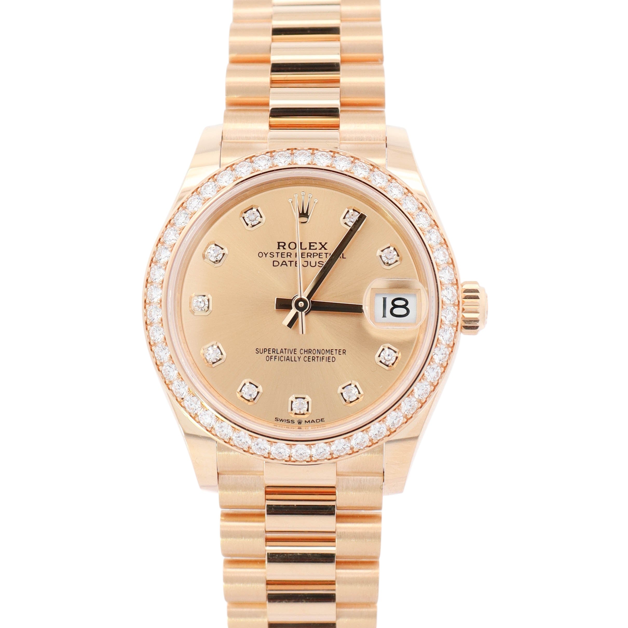 Rolex Datejust 31mm Champagne Dial Watch Ref# 278288RBR - Happy Jewelers Fine Jewelry Lifetime Warranty