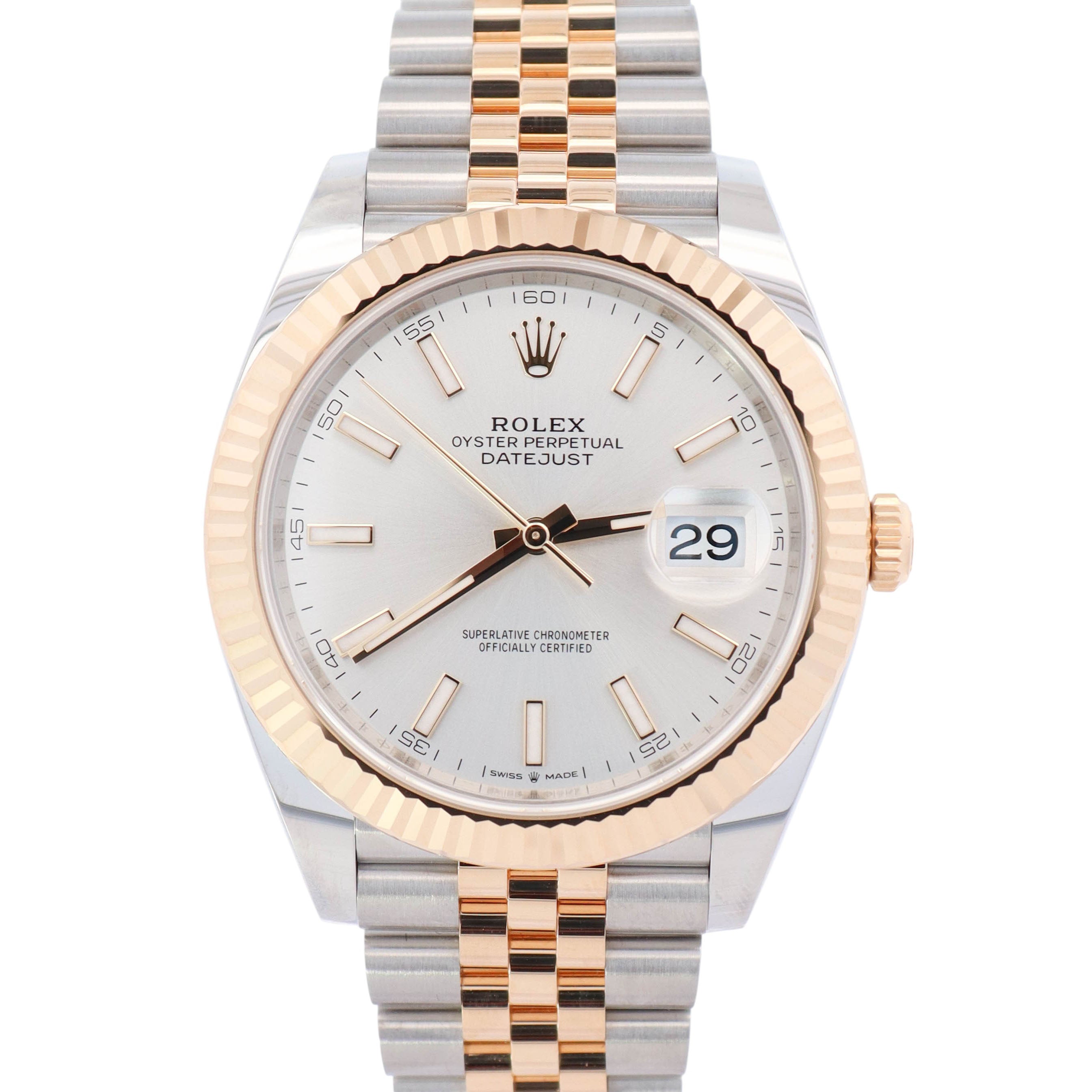 Rolex Datejust 41mm Silver Dial Watch Ref# 126333