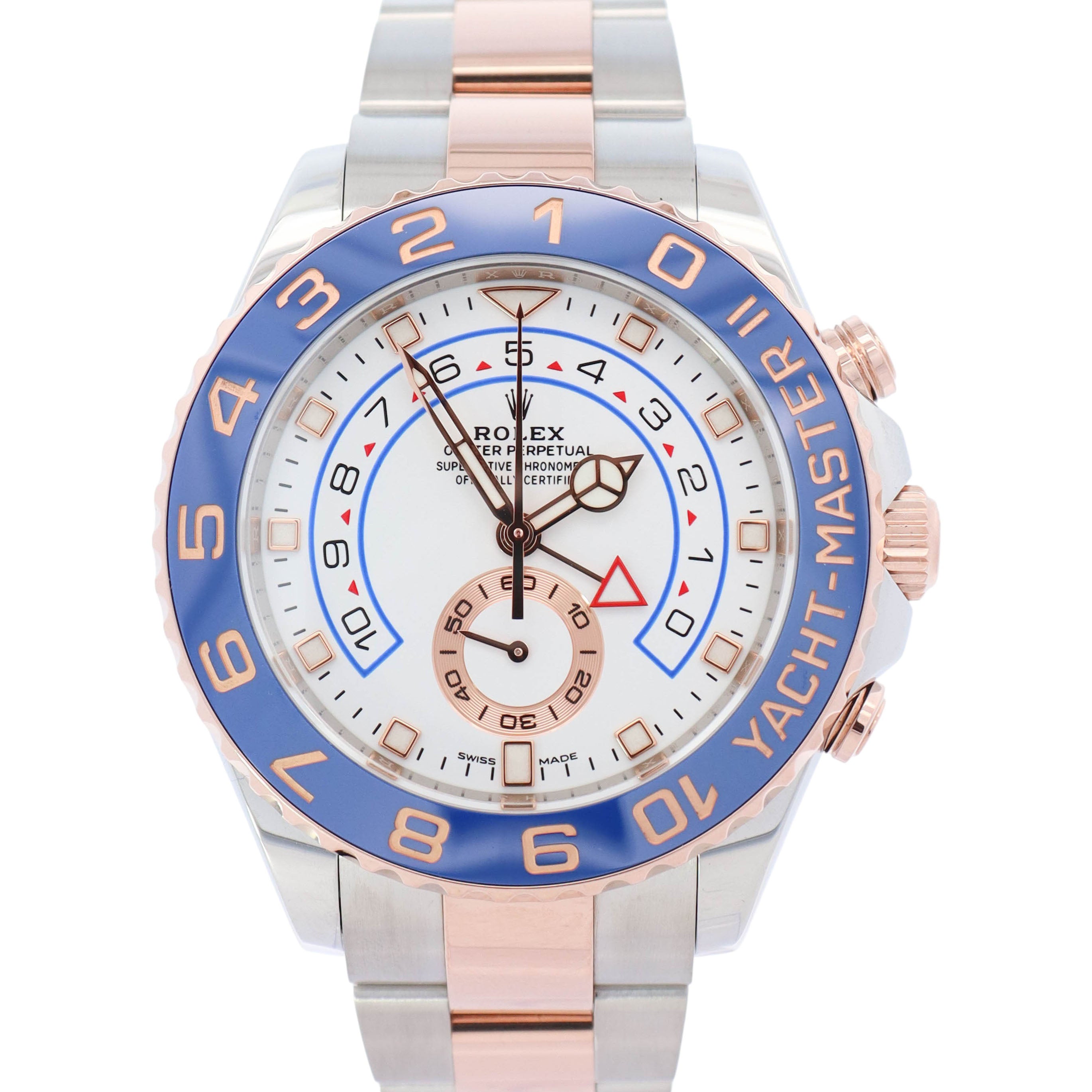 Rolex Yacht-Master II 44mm White Dial Watch Ref# 116681 - Happy Jewelers Fine Jewelry Lifetime Warranty