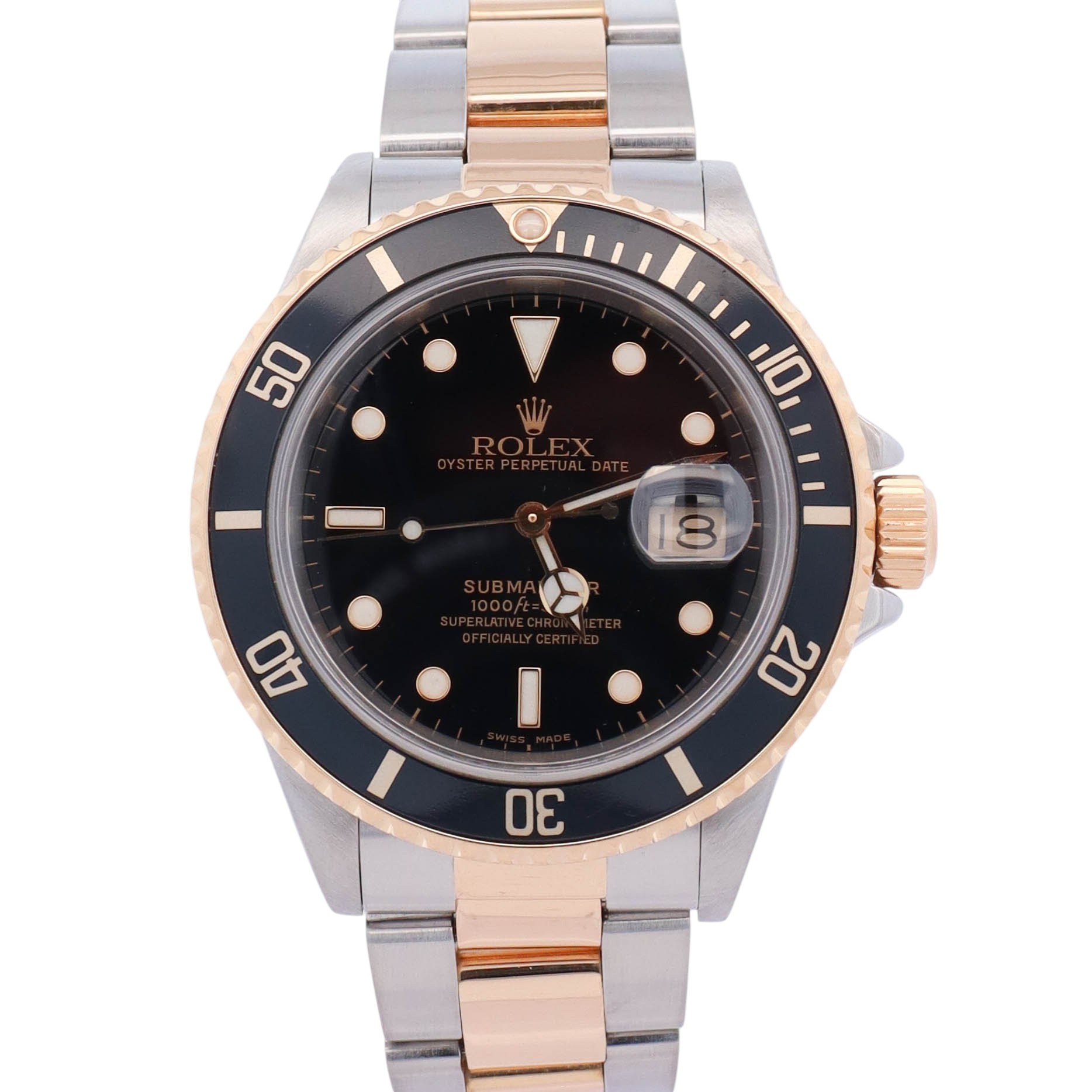 Rolex Submariner 40mm Black Dial Watch Ref# 16613 - Happy Jewelers Fine Jewelry Lifetime Warranty