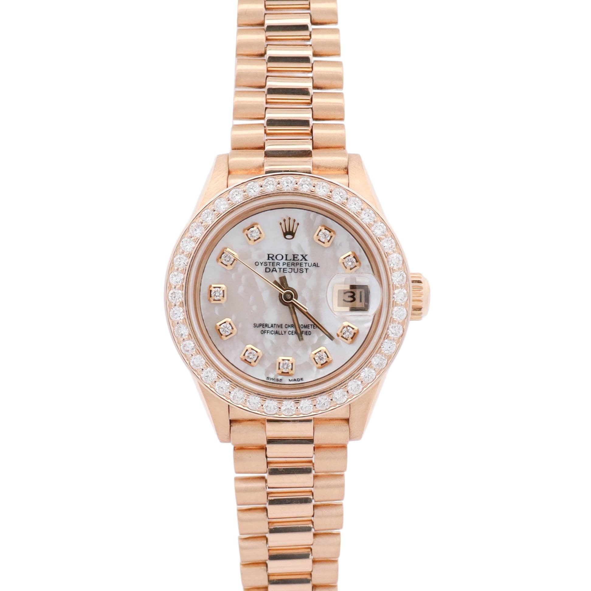 Rolex Datejust 26mm MOP Dial Watch Ref# 69178 – Happy Jewelers
