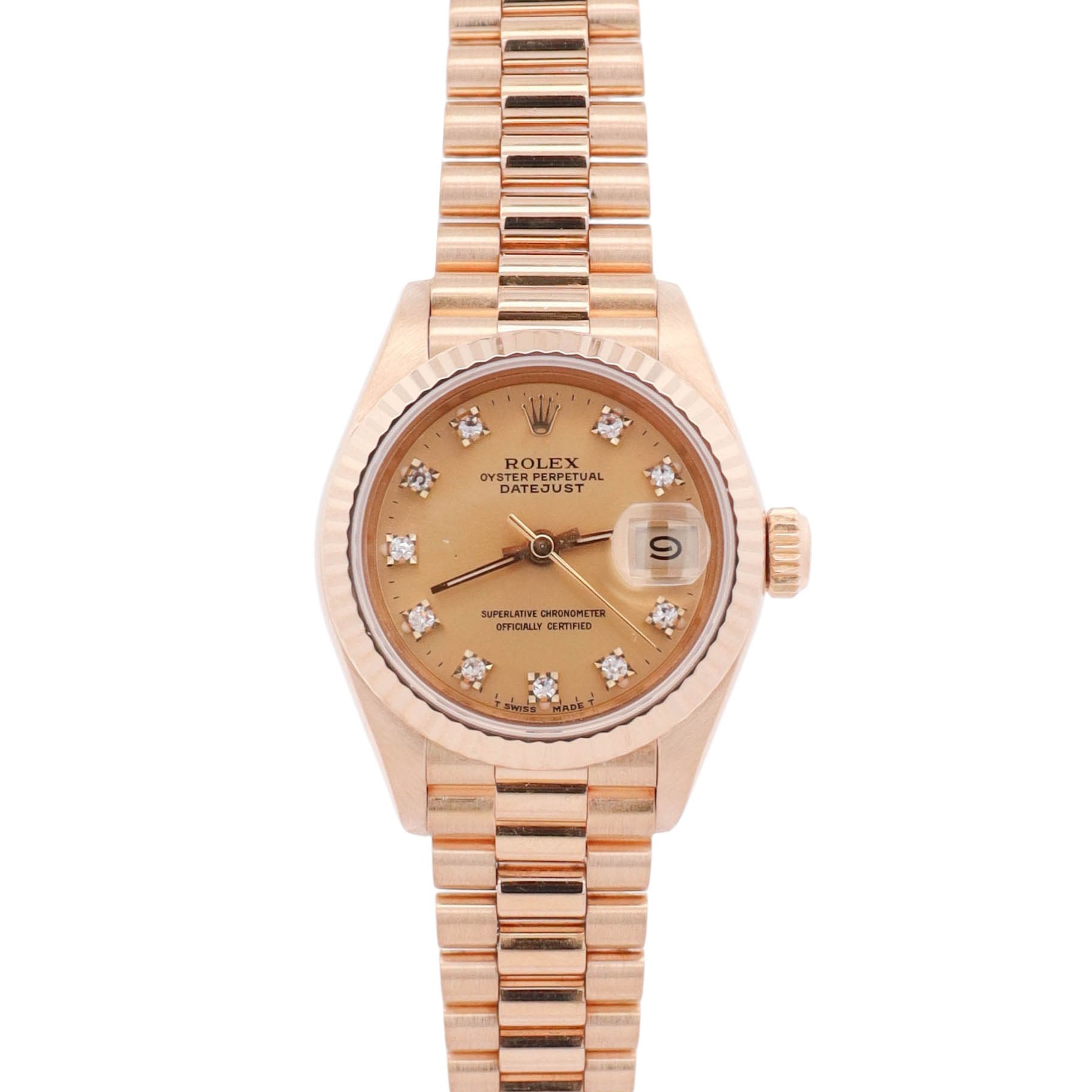 Rolex Datejust 26mm Champagne Dial Watch Ref# 69178 - Happy Jewelers Fine Jewelry Lifetime Warranty