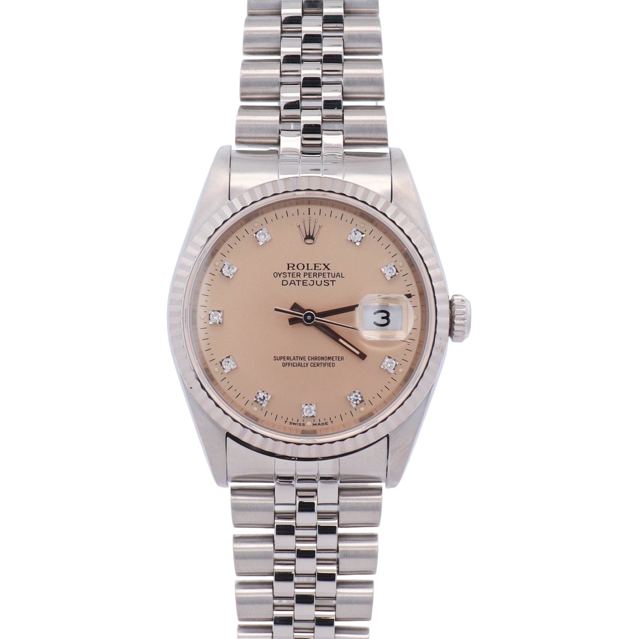 Rolex Datejust 36mm Ivory Dial Watch Ref# 16234 - Happy Jewelers Fine Jewelry Lifetime Warranty