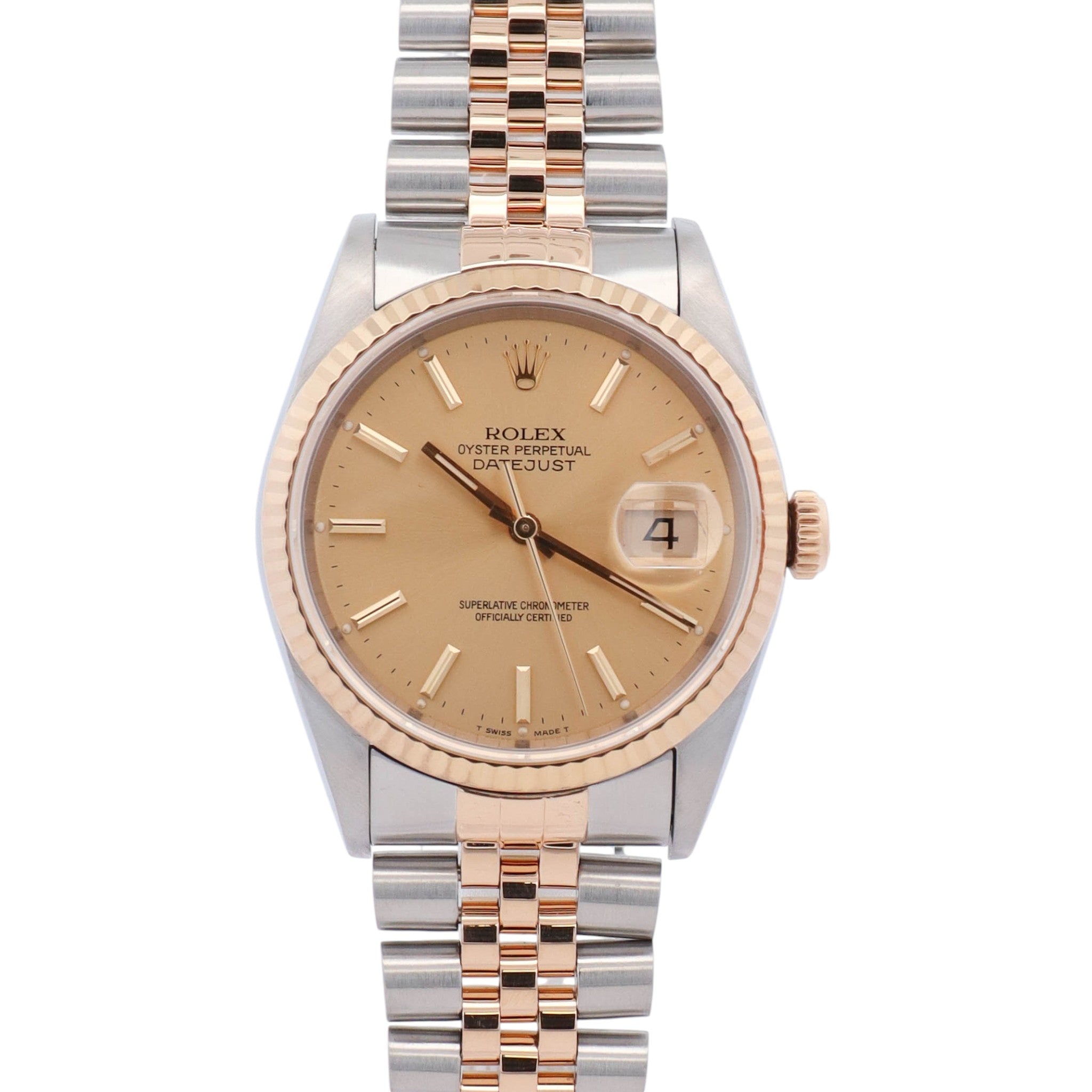 Rolex Datejust 36mm Champagne Dial Watch Ref# 16233 - Happy Jewelers Fine Jewelry Lifetime Warranty