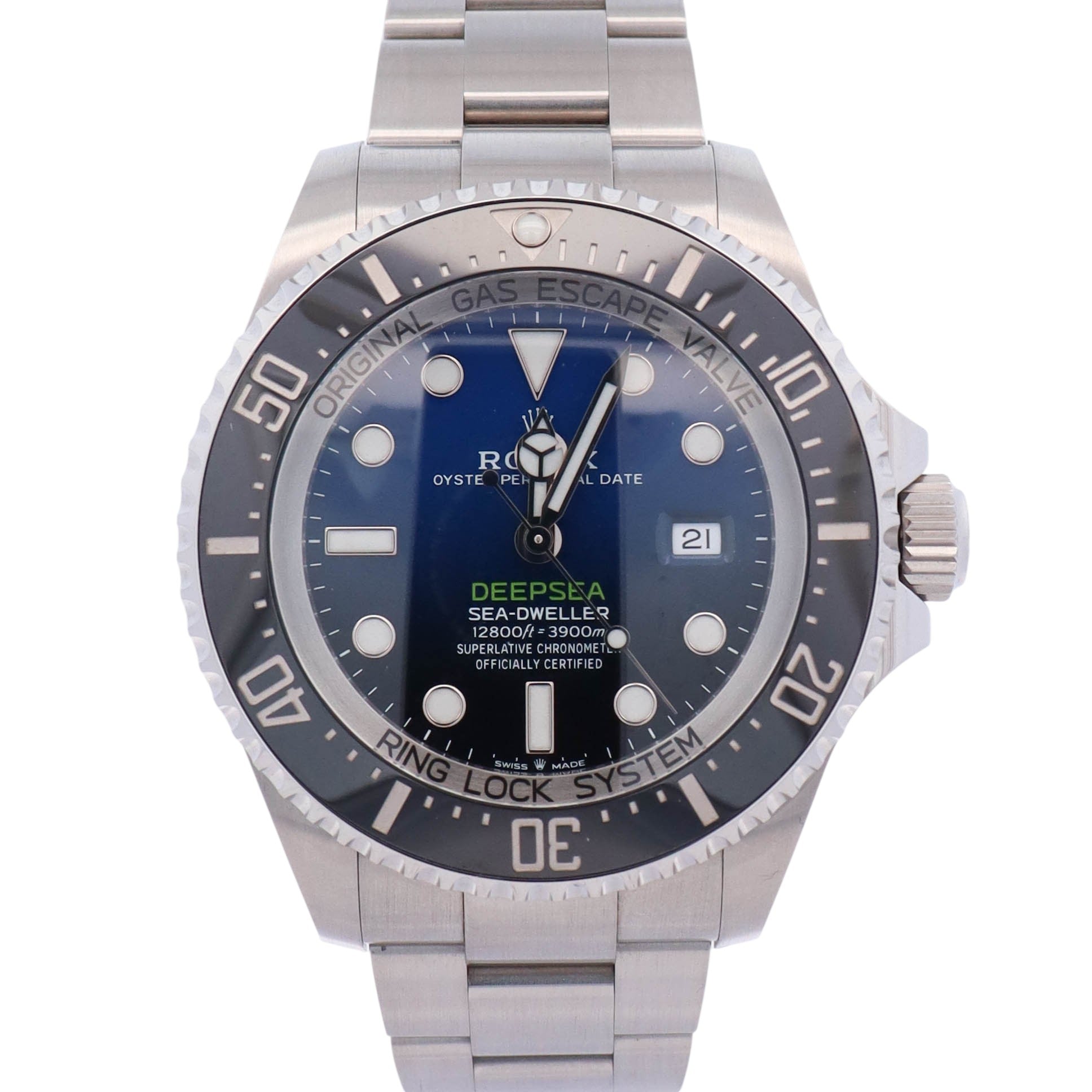 Rolex Sea-Dweller 44mm Blue/Black Dial Watch Ref# 126660 - Happy Jewelers Fine Jewelry Lifetime Warranty