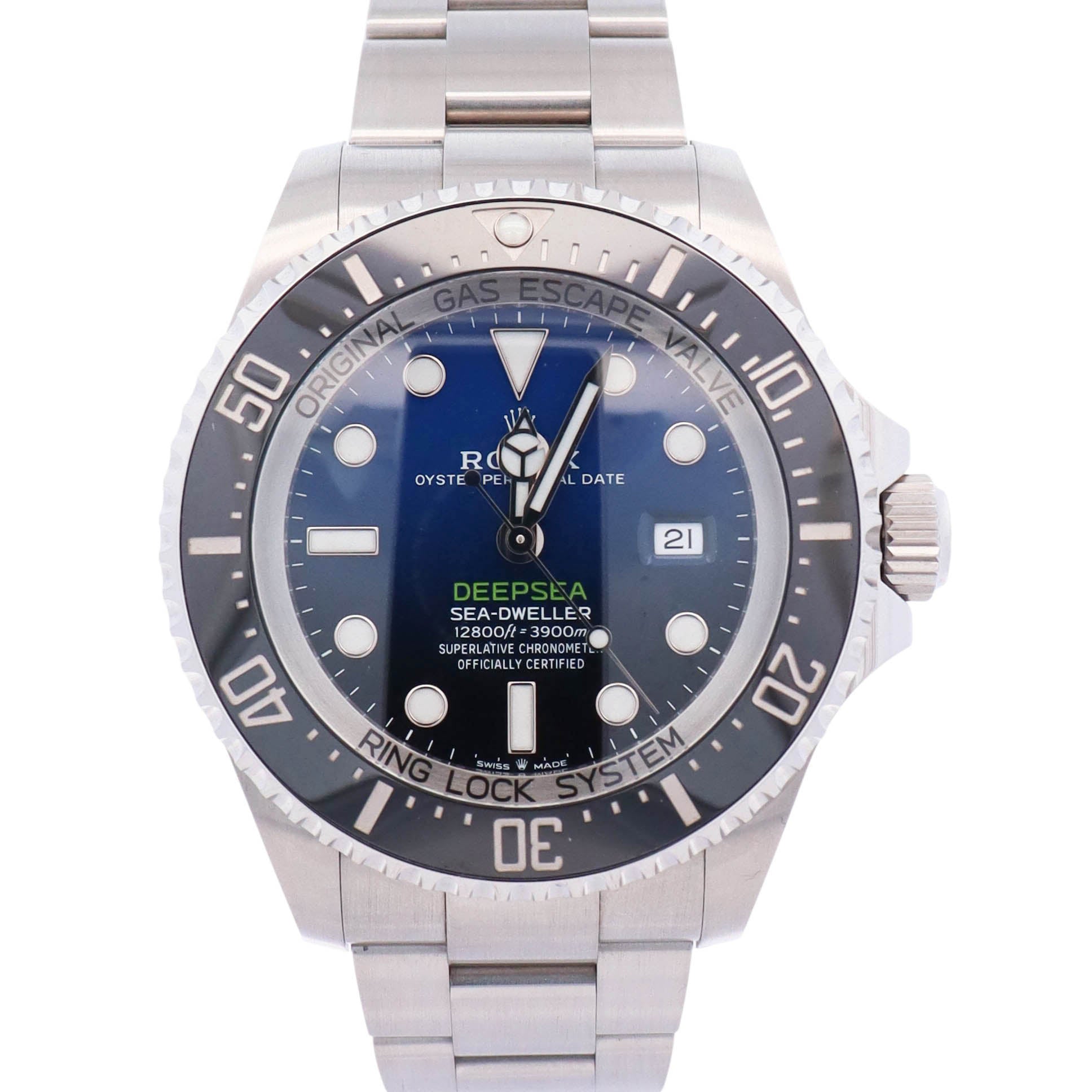 Rolex Sea-Dweller 44mm Blue/Black Dial Watch Ref# 126660 - Happy Jewelers Fine Jewelry Lifetime Warranty