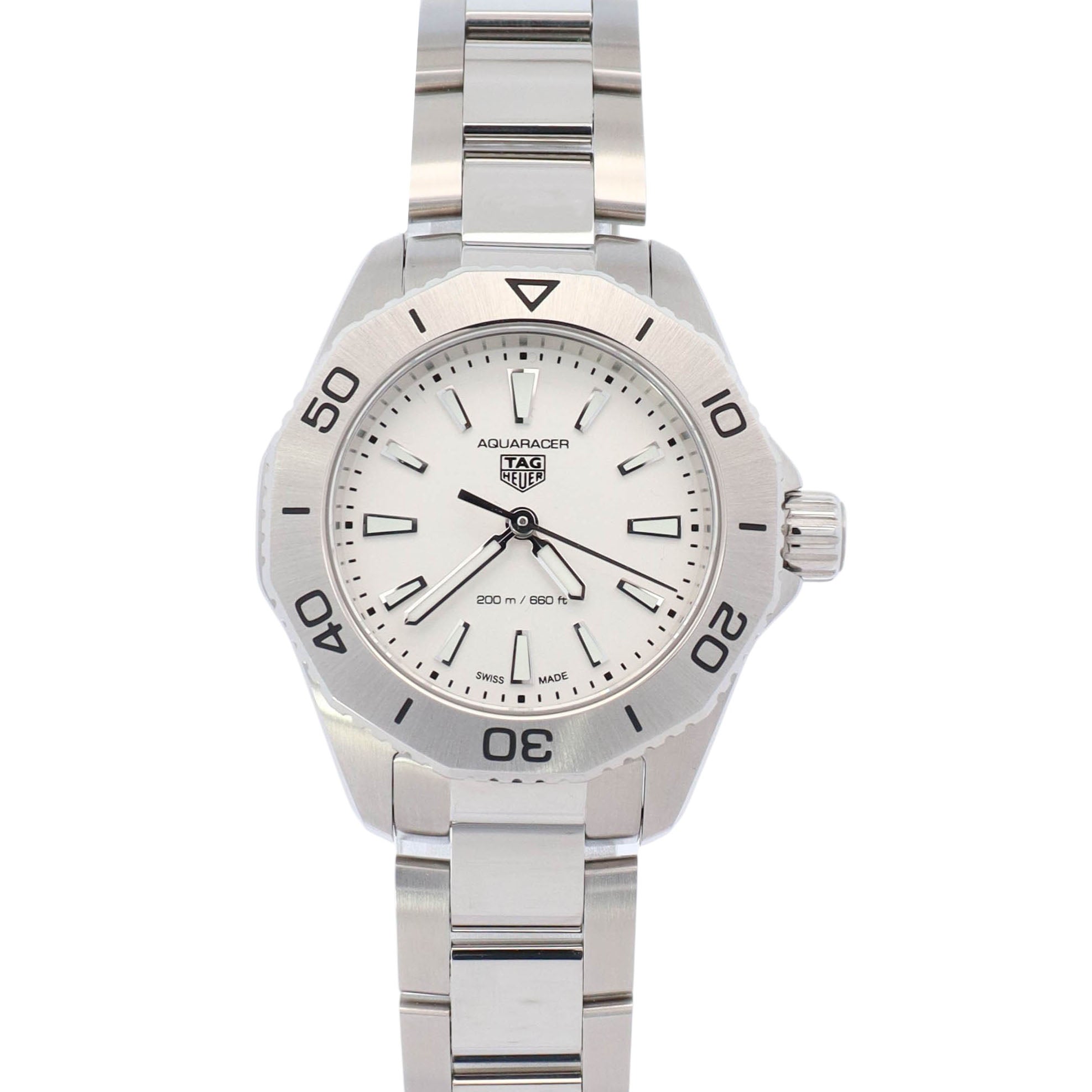 Tag Heuer Aquaracer 30mm Silver Dial Watch Ref# WBP1411.BA0622 - Happy Jewelers Fine Jewelry Lifetime Warranty