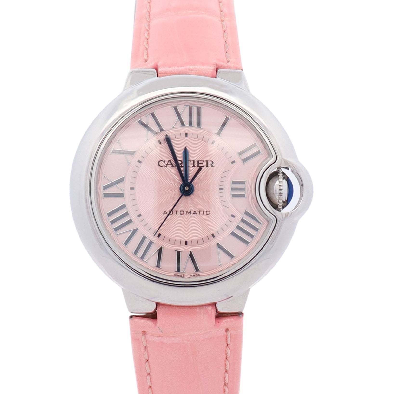 Cartier Ballon Bleu 33mm Pink Dial Watch Ref# WSBB0002 - Happy Jewelers Fine Jewelry Lifetime Warranty