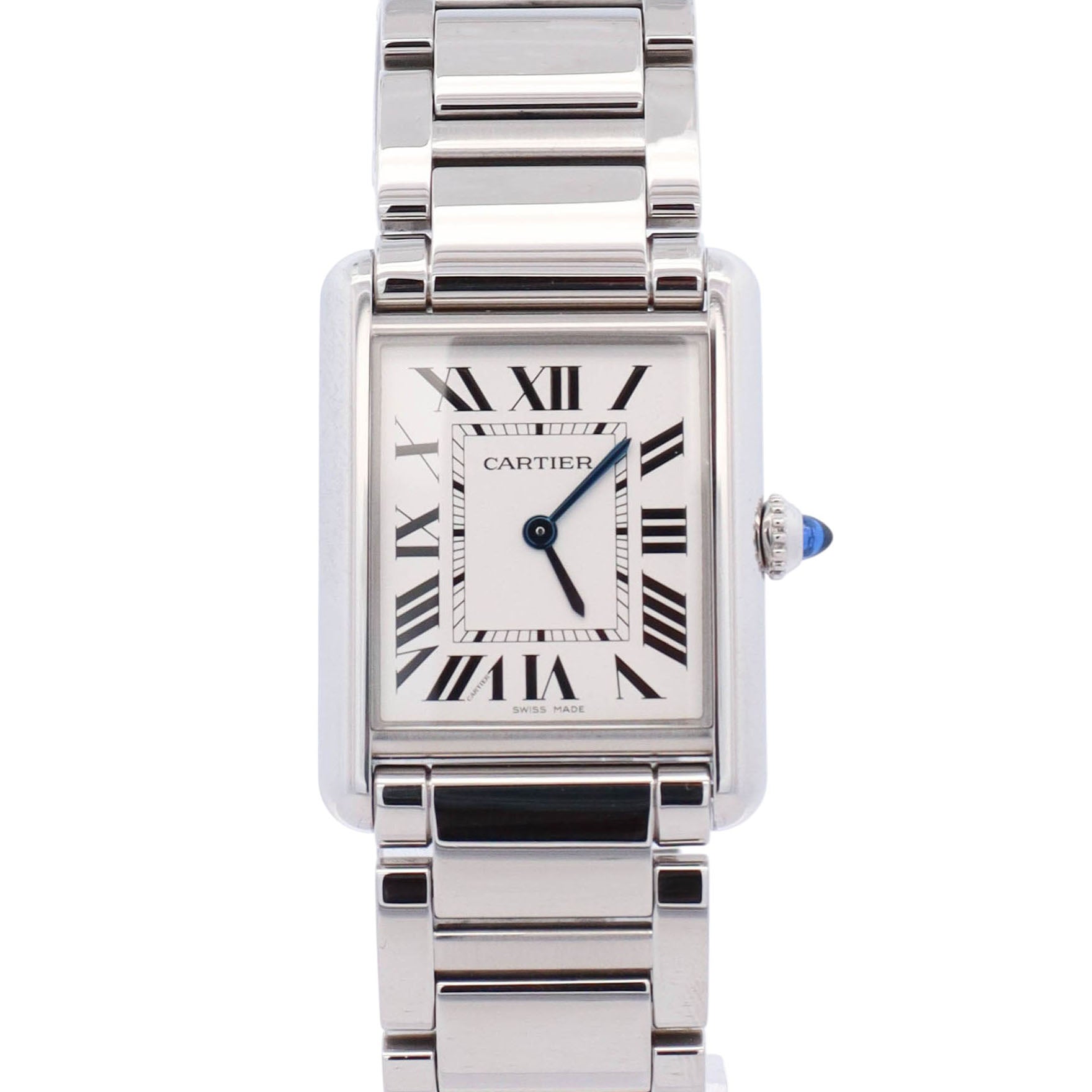 Cartier Tank Must 22mm White Roman Dial Watch Ref# WSTA0107 - Happy Jewelers Fine Jewelry Lifetime Warranty