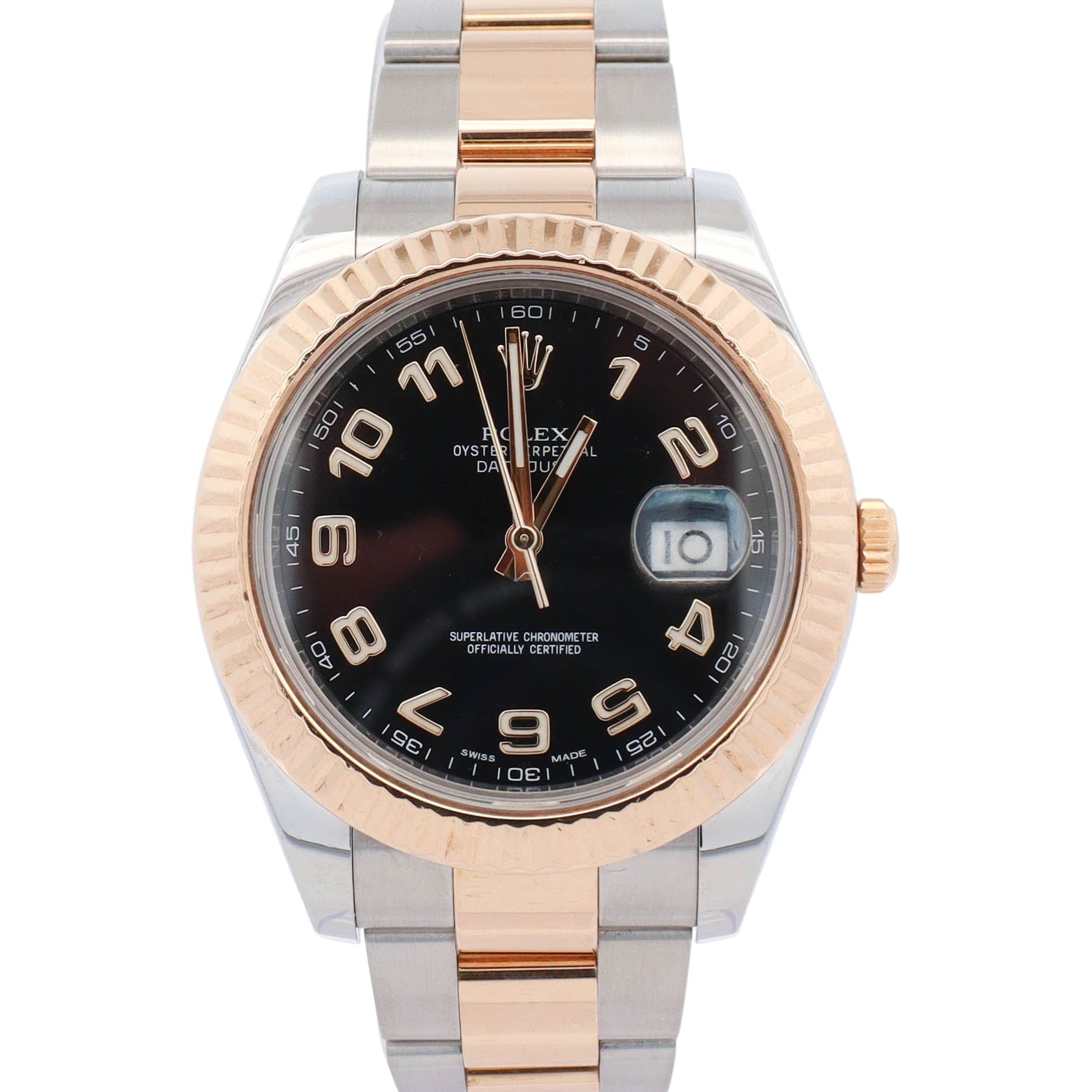 Rolex Datejust 41mm Black Dial Watch Ref# 116333 - Happy Jewelers Fine Jewelry Lifetime Warranty