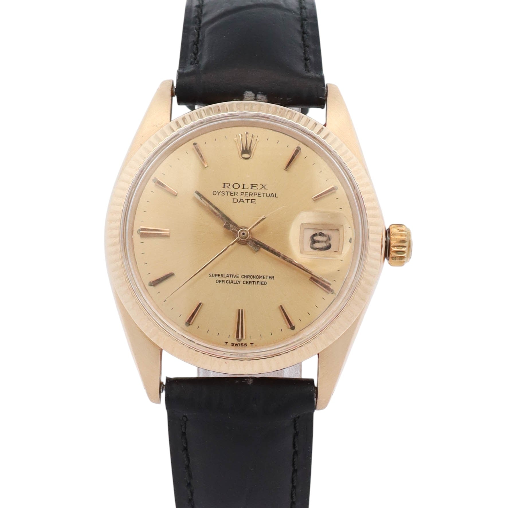 Rolex Oyster Perpetual 34mm Champagne Dial Watch Ref# 1503 - Happy Jewelers Fine Jewelry Lifetime Warranty