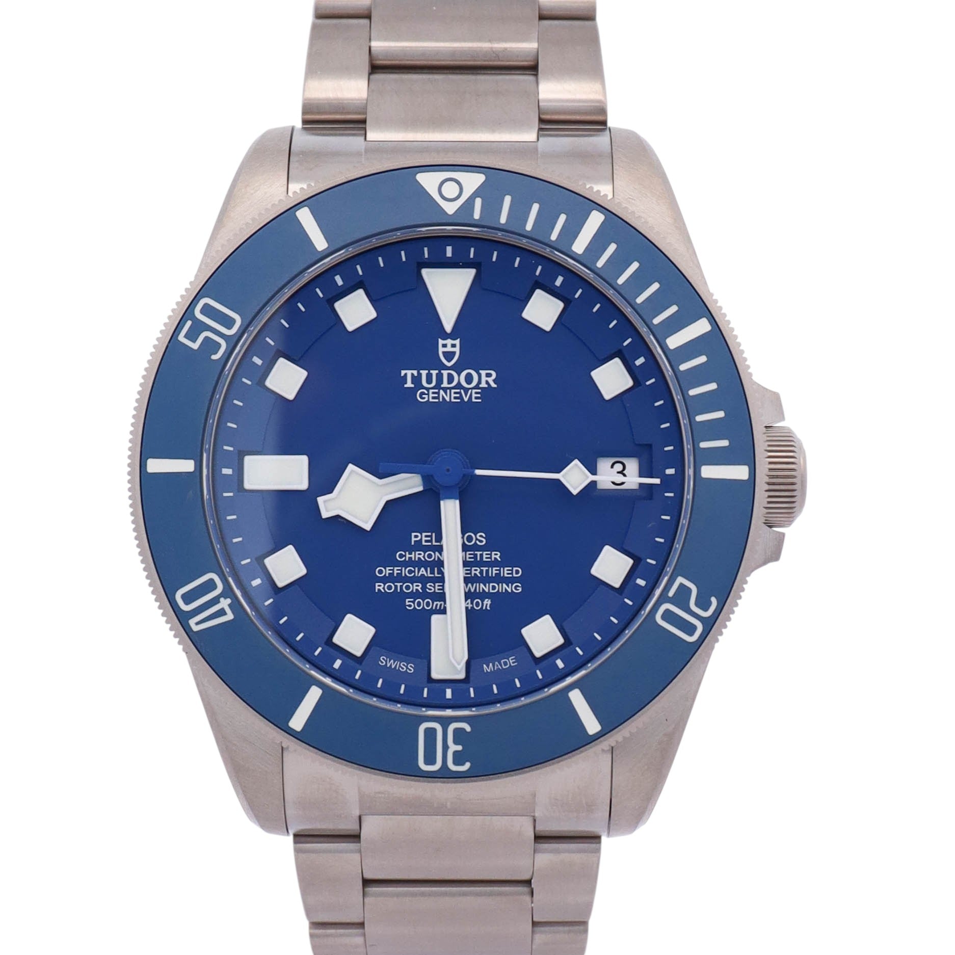 Tudor Pelagos 42mm Blue Dial Watch Ref# 25600TB - Happy Jewelers Fine Jewelry Lifetime Warranty