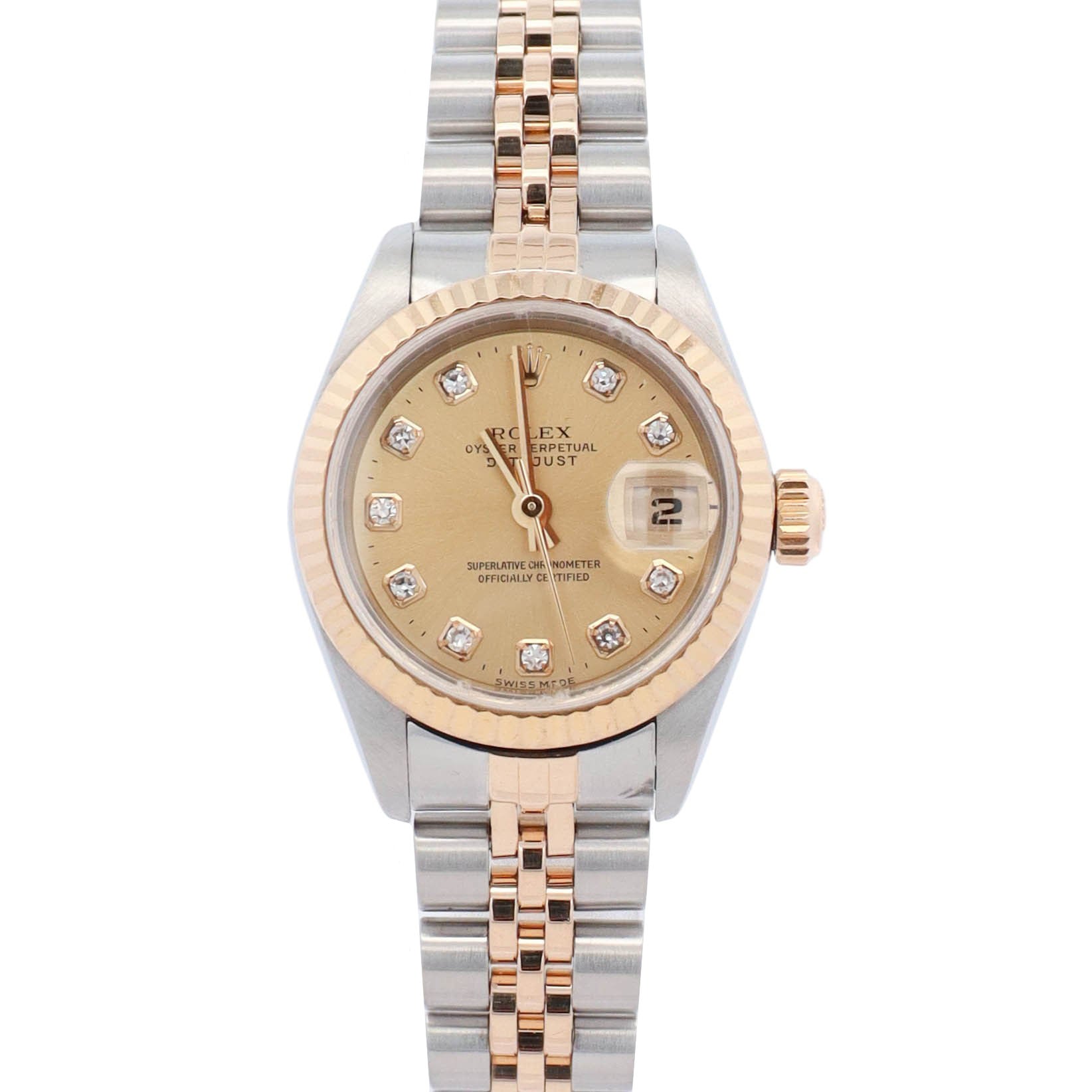 Rolex Datejust 26mm Champagne Dial Watch Ref# 69173 - Happy Jewelers Fine Jewelry Lifetime Warranty