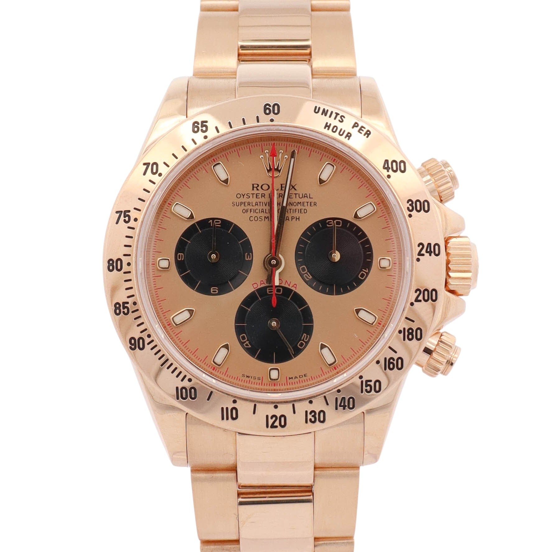 Rolex Daytona 40mm Champagne Dial Watch Ref# 116528 - Happy Jewelers Fine Jewelry Lifetime Warranty