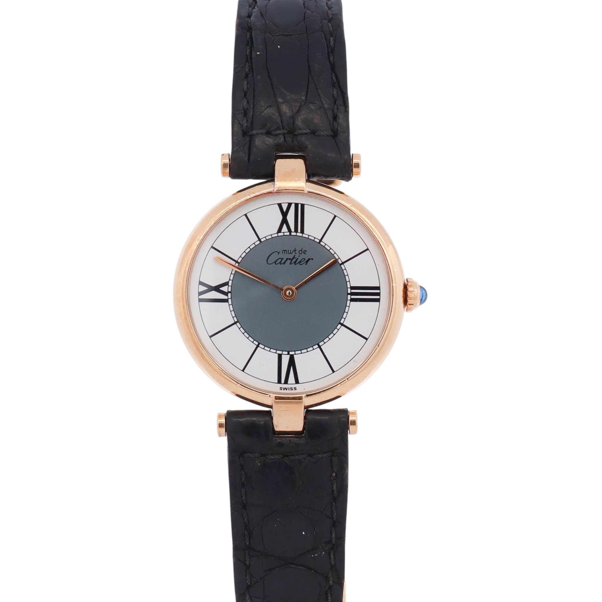 Cartier Must De Cartier 30mm Ivory Dial Watch Ref# 590003 – Happy