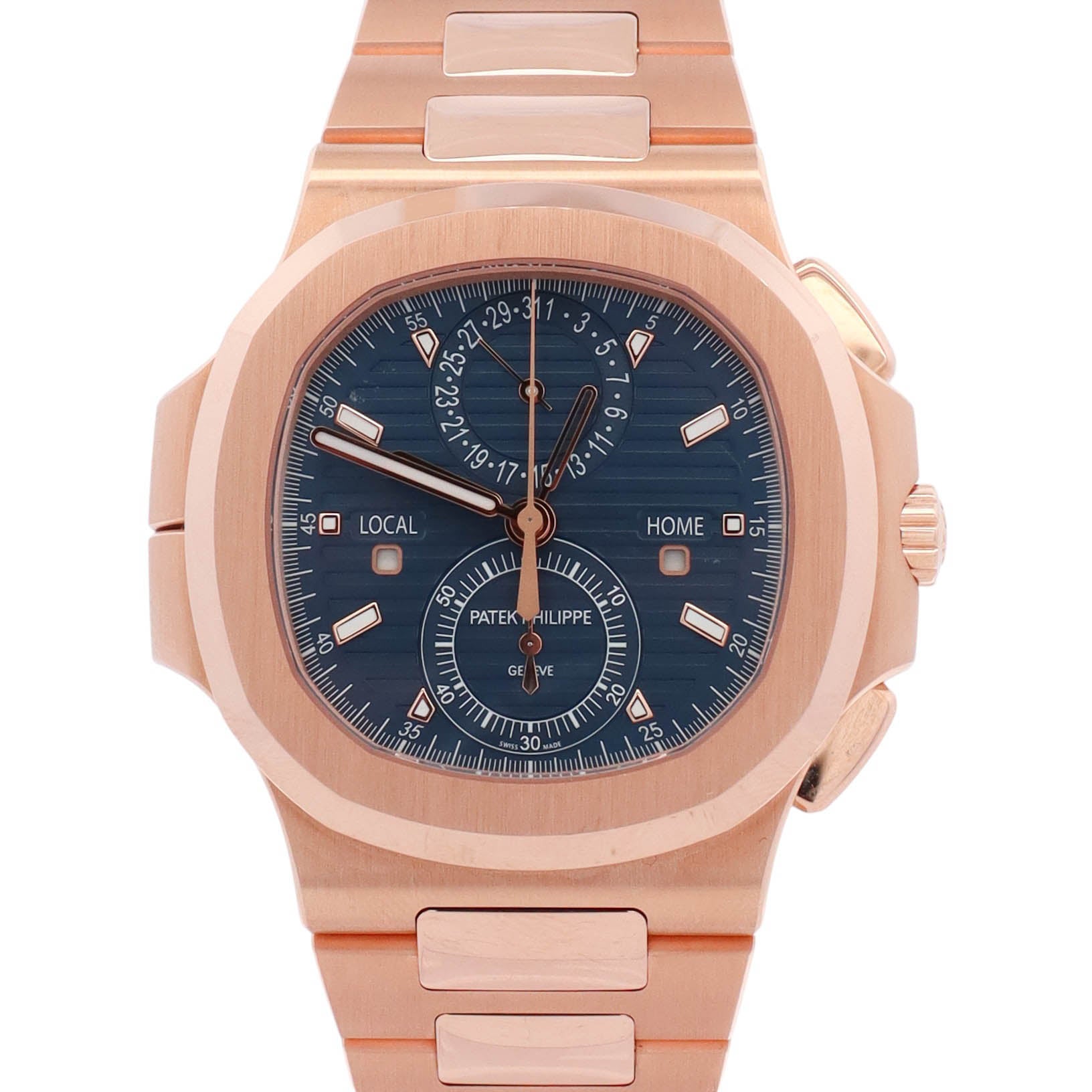 Patek Philippe Nautilus 40.5mm Blue Stick Dial Watch Ref# 5990/1R-001 - Happy Jewelers Fine Jewelry Lifetime Warranty