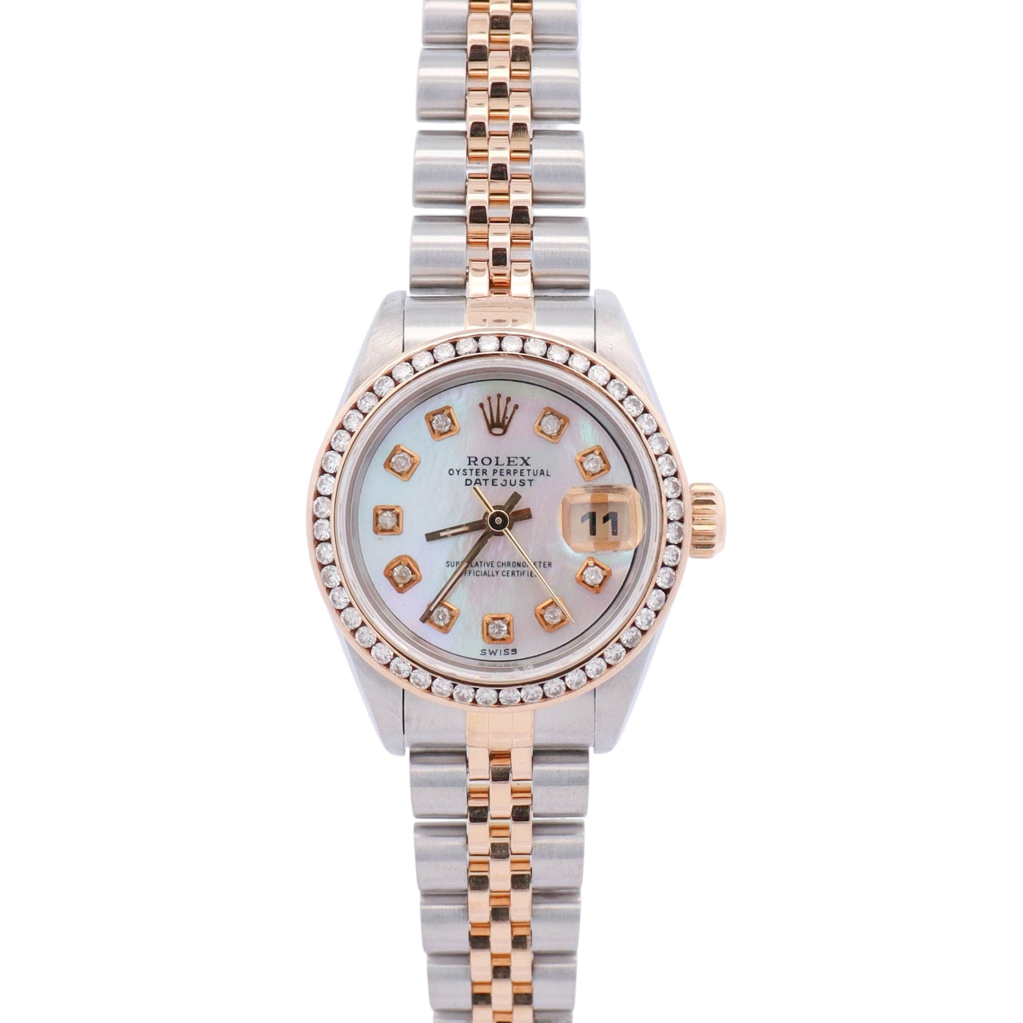 Rolex Datejust 26mm MOP Dial Watch Ref# 69173 – Happy Jewelers