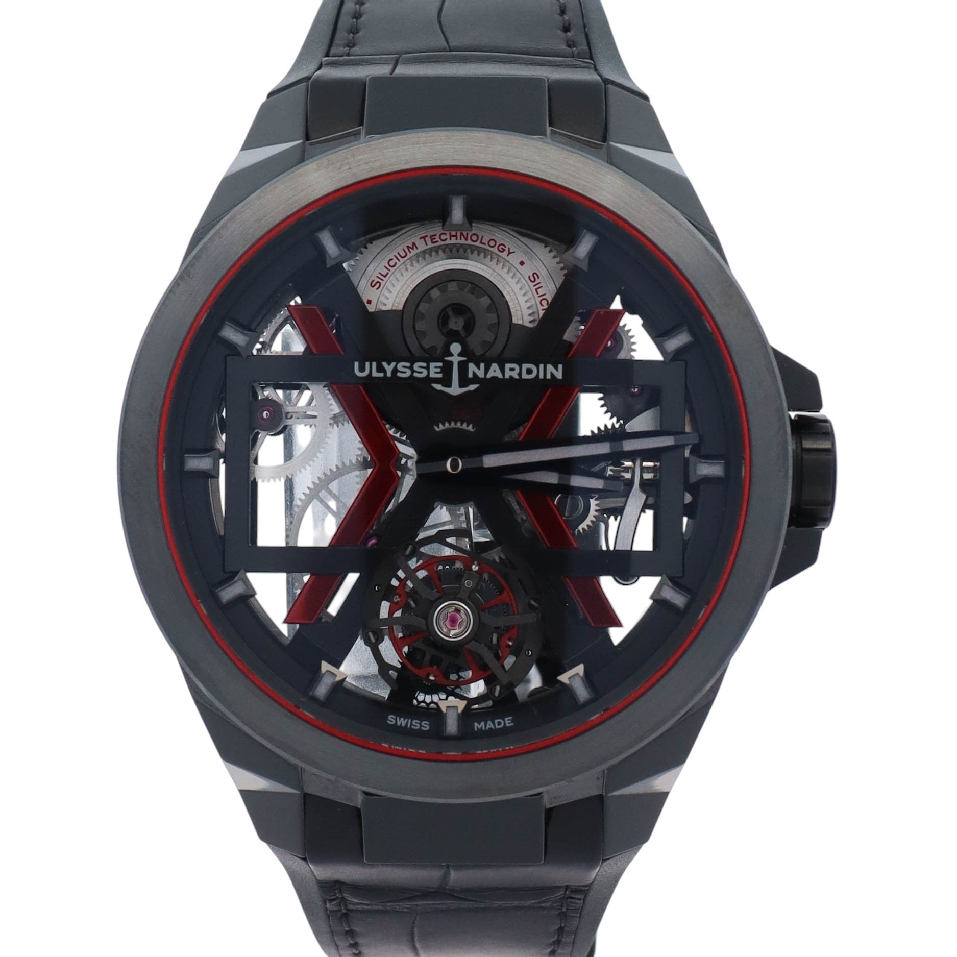 Ulysse Nardin Blast Tourbillion Black Ceramic 45mm Skeleton Dial Watch Ref# 1723-400/BLACK