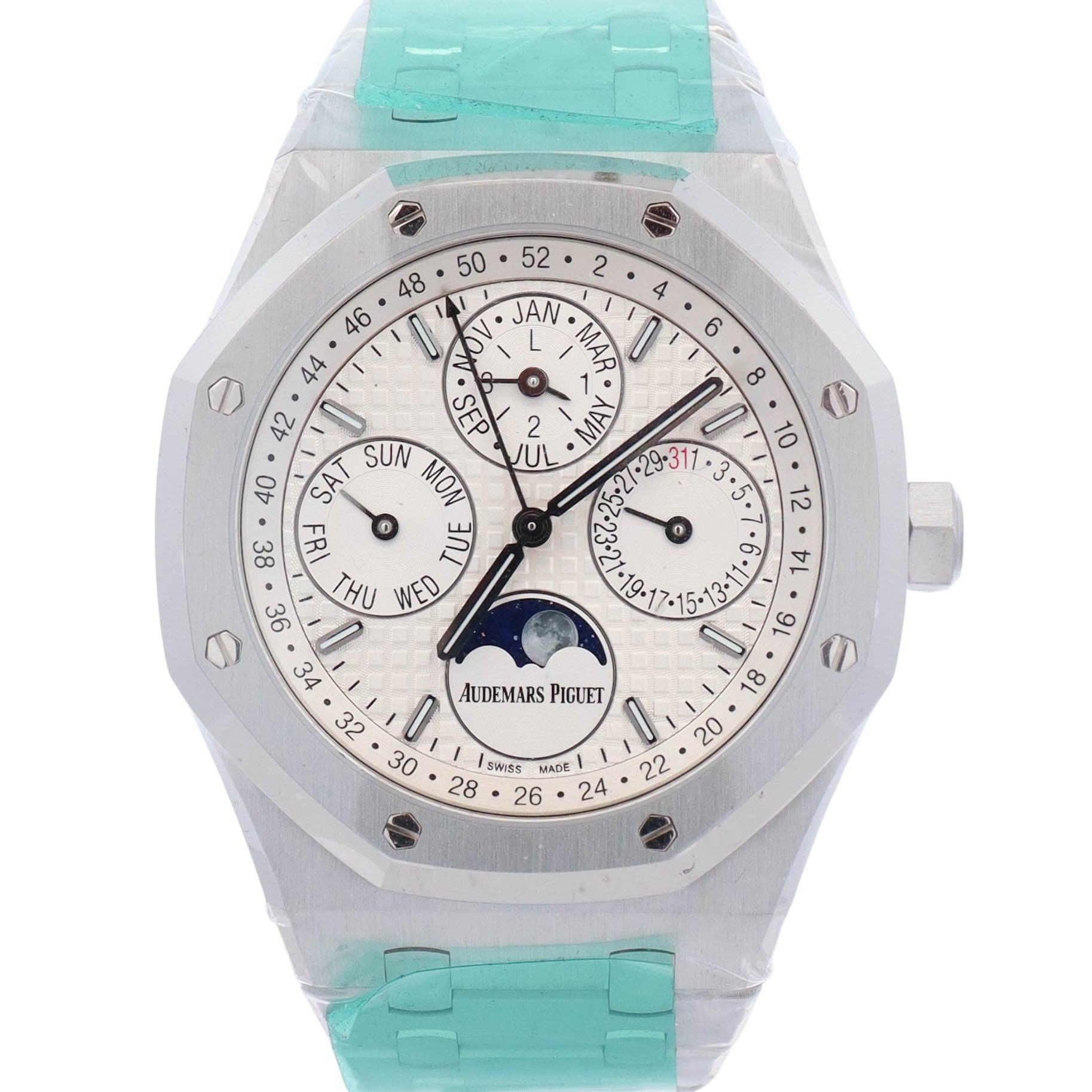 Audemars Piguet Royal Oak 41mm Silver Dial Watch Ref# 26574ST.OO.1220ST.01 - Happy Jewelers Fine Jewelry Lifetime Warranty