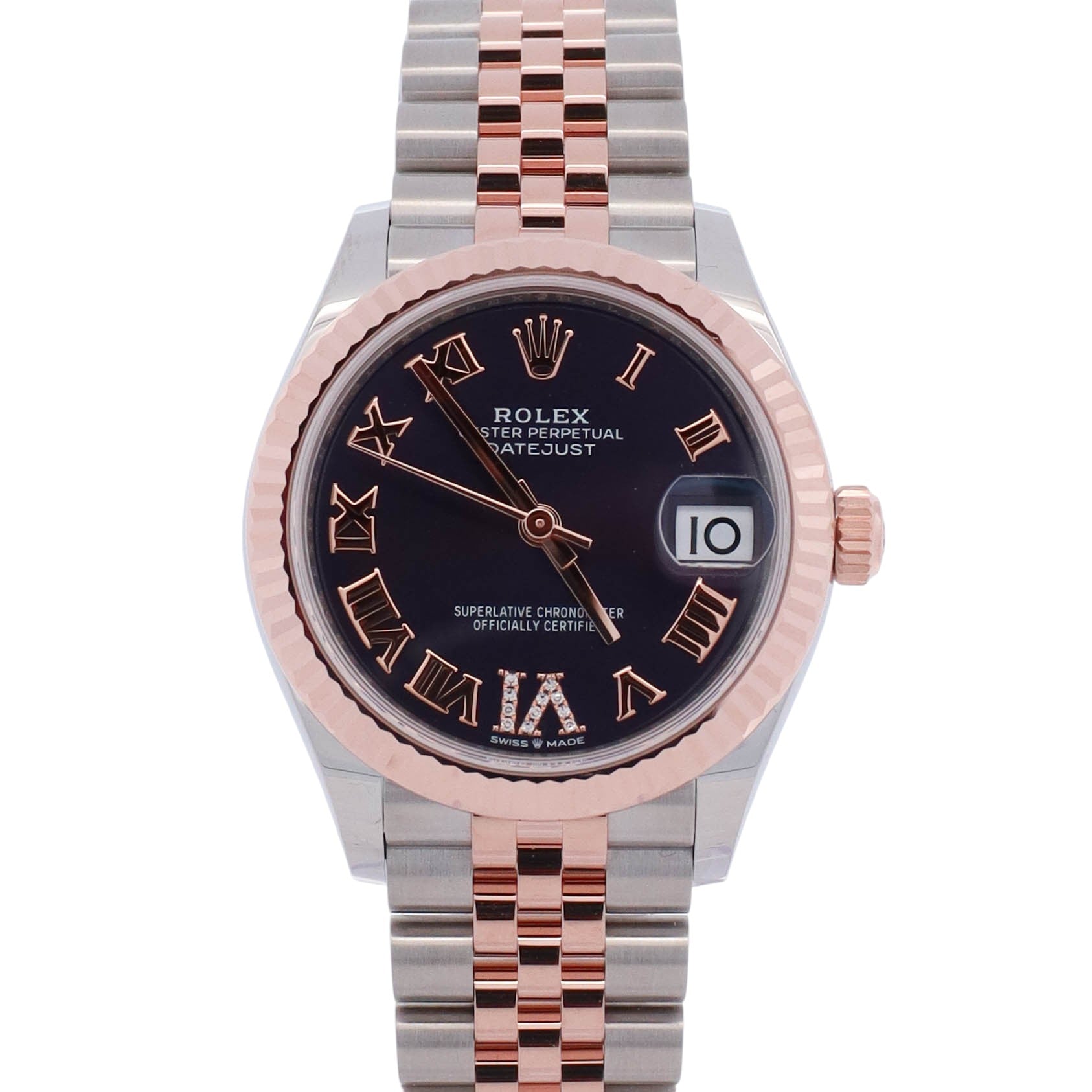 Rolex Datejust 31mm Purple Dial Watch Ref# 278271 - Happy Jewelers Fine Jewelry Lifetime Warranty