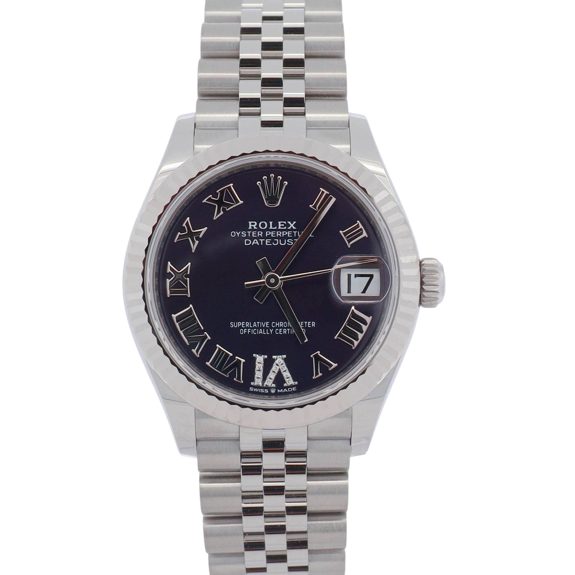 Rolex Datejust 31mm Purple Dial Watch Ref# 278274 - Happy Jewelers Fine Jewelry Lifetime Warranty