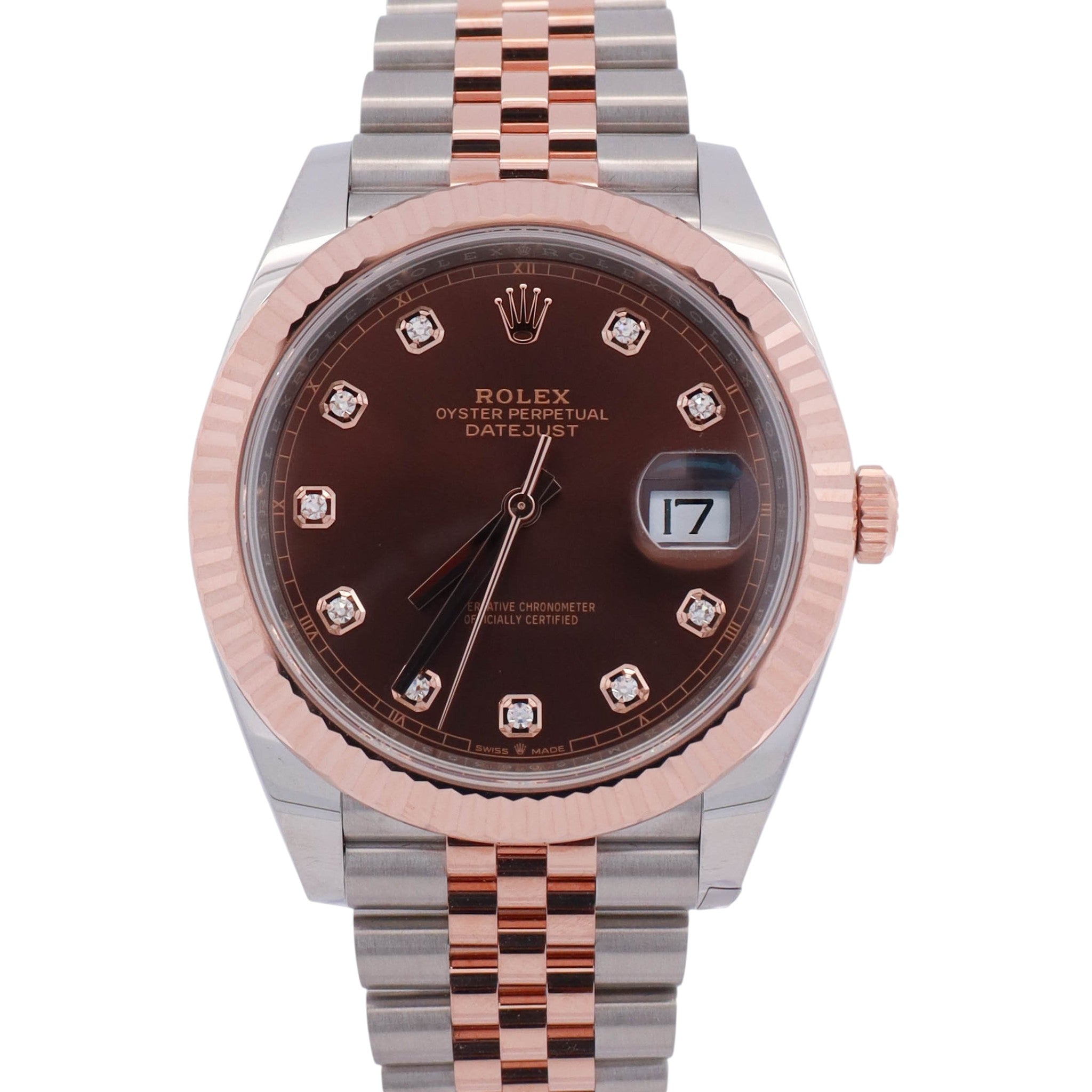 Rolex Datejust 41mm Chocolate Dial Watch Ref# 126331 - Happy Jewelers Fine Jewelry Lifetime Warranty