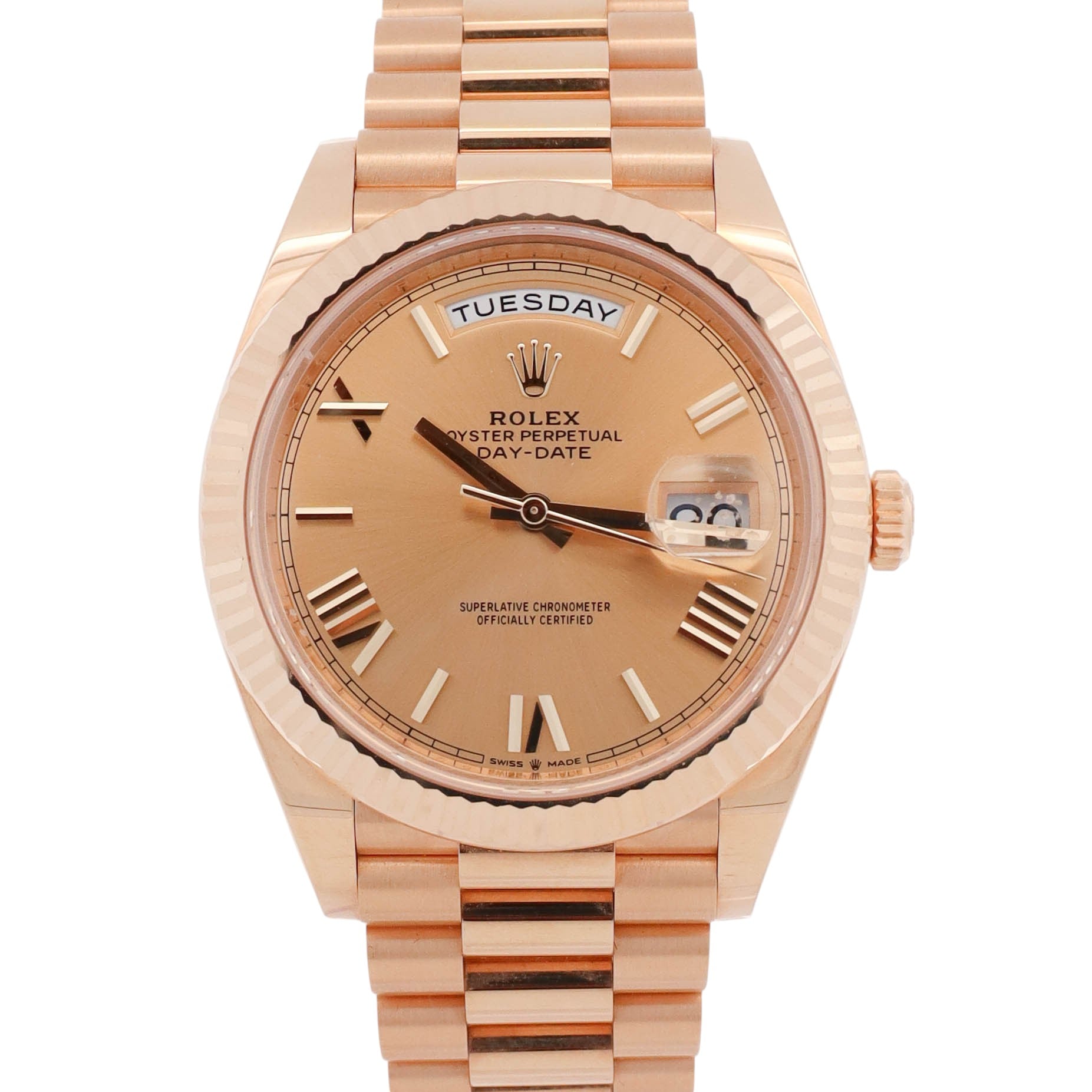 Rolex Day-Date 40mm Champagne Dial Watch Ref# 228238
