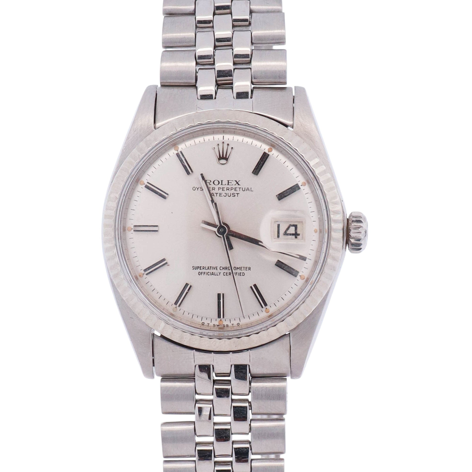 Rolex Datejust 36mm Silver Dial Watch Ref# 1601