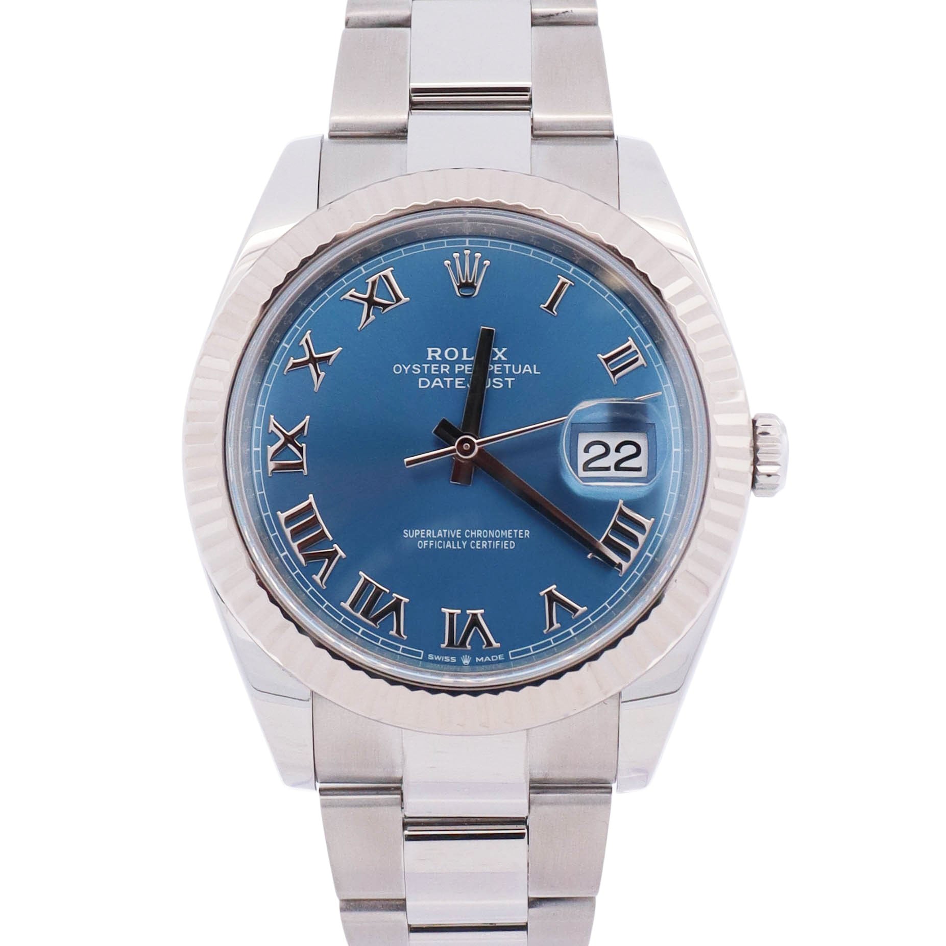 Rolex Datejust 41mm Blue Dial Watch Ref# 126334 - Happy Jewelers Fine Jewelry Lifetime Warranty