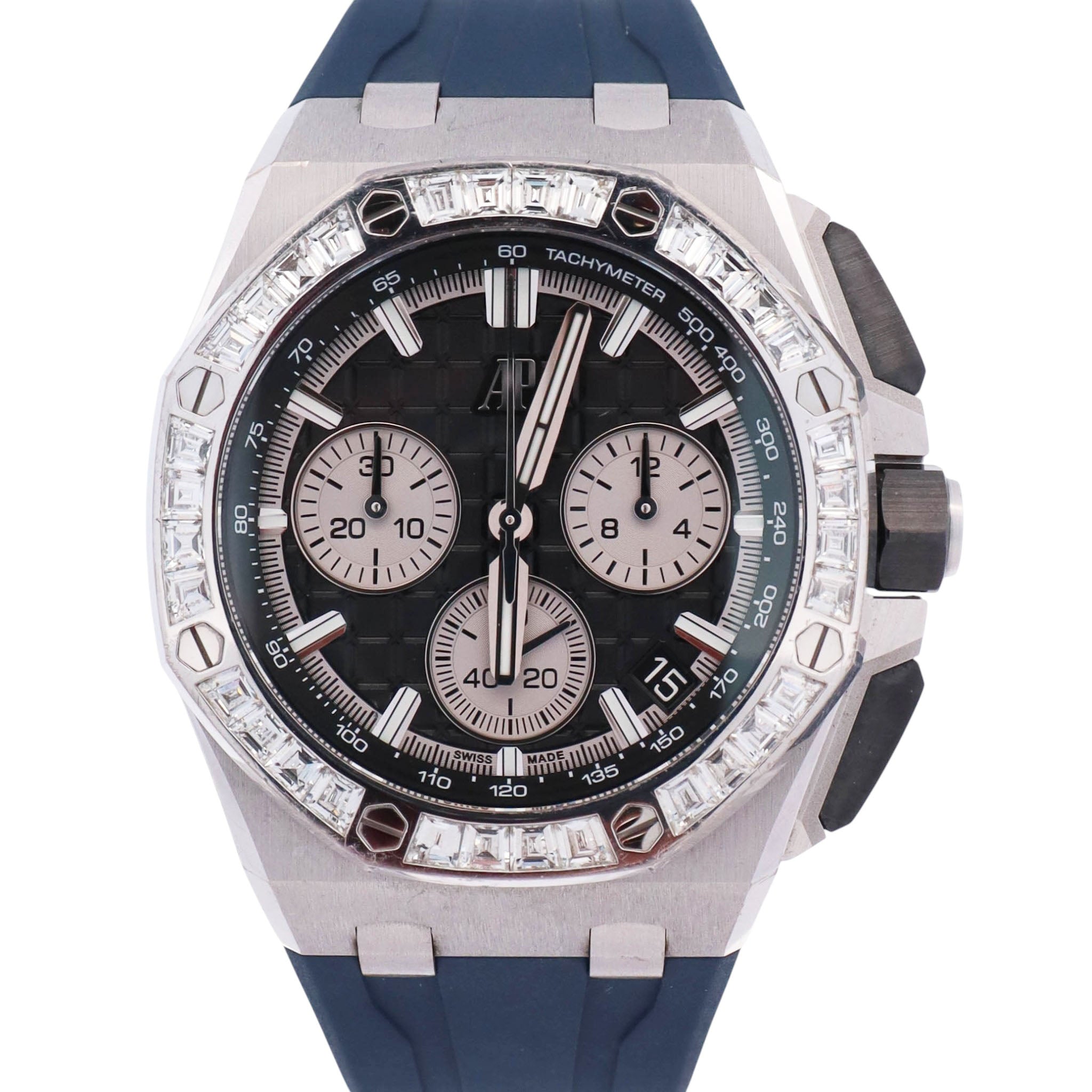 Audemars Piguet Royal Oak Offshore 43mm Black Dial Watch Ref# 26424BC.ZZ.D002CA.01 - Happy Jewelers Fine Jewelry Lifetime Warranty