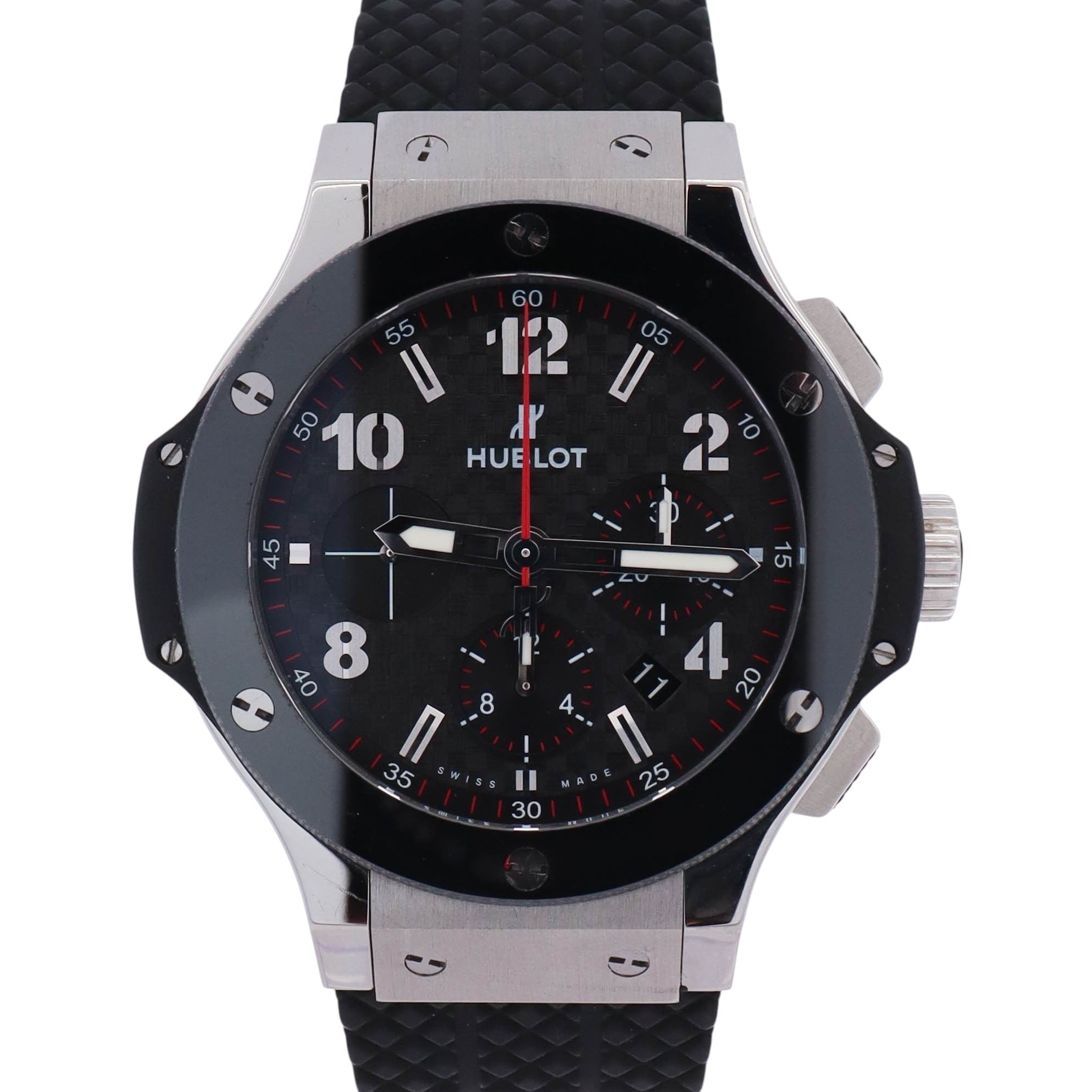 Hublot Big Bang 44mm Black Carbon Dial Watch Ref# 301.SB.131.RX - Happy Jewelers Fine Jewelry Lifetime Warranty
