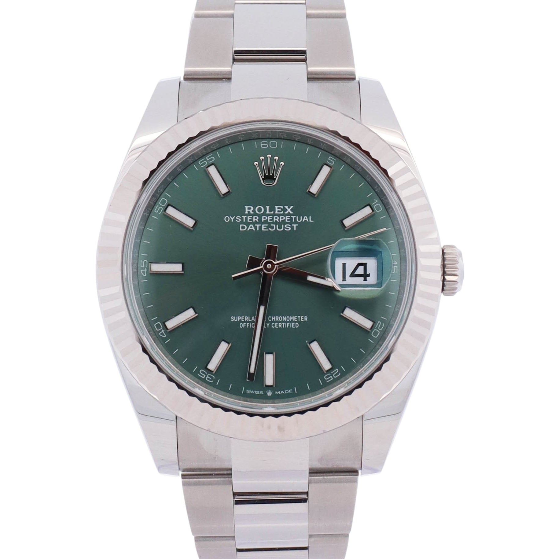 Rolex Datejust 41mm Green Dial Watch Ref# 126334