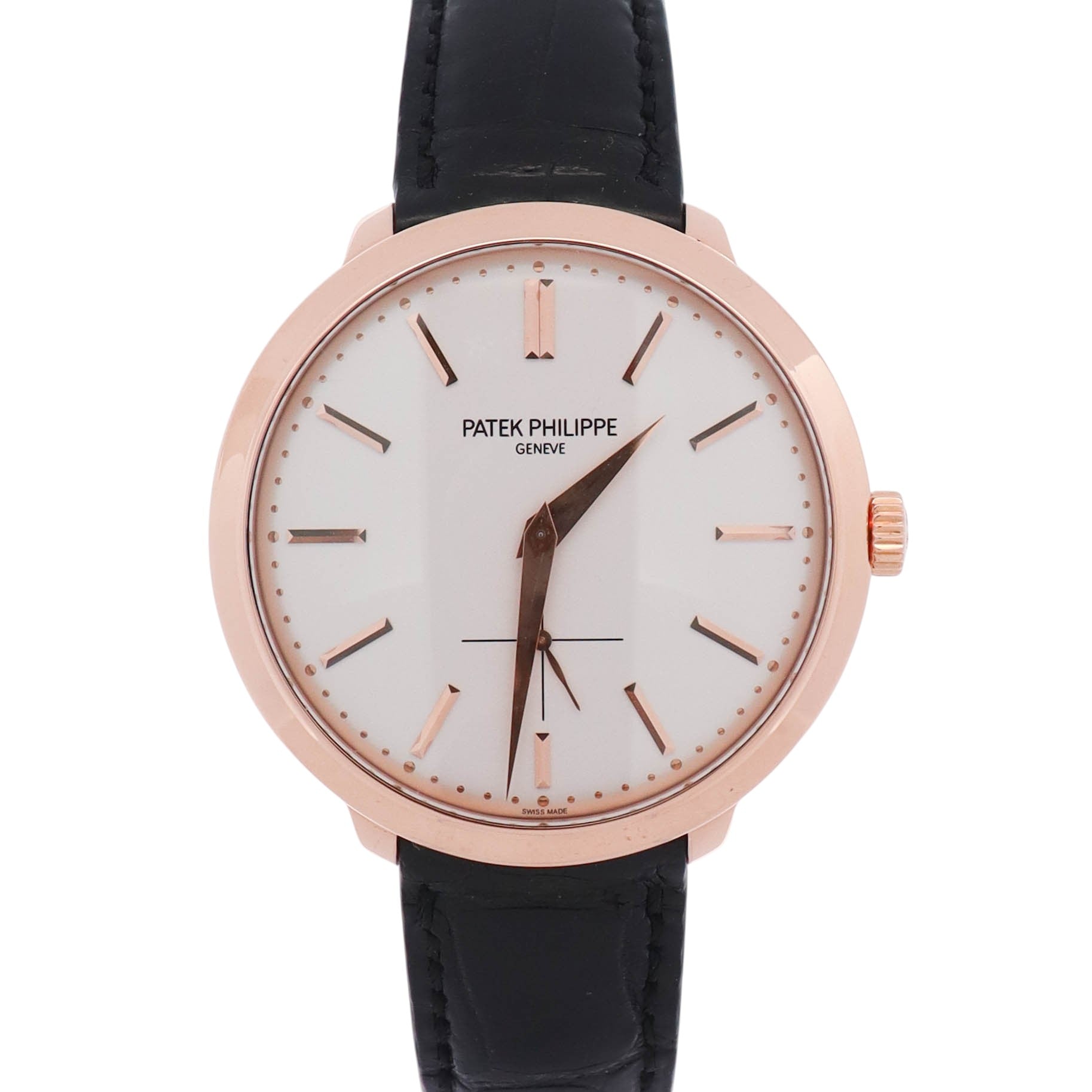 Patek Philippe Calatrava 38mm White Dial Watch Ref# 5123R-001