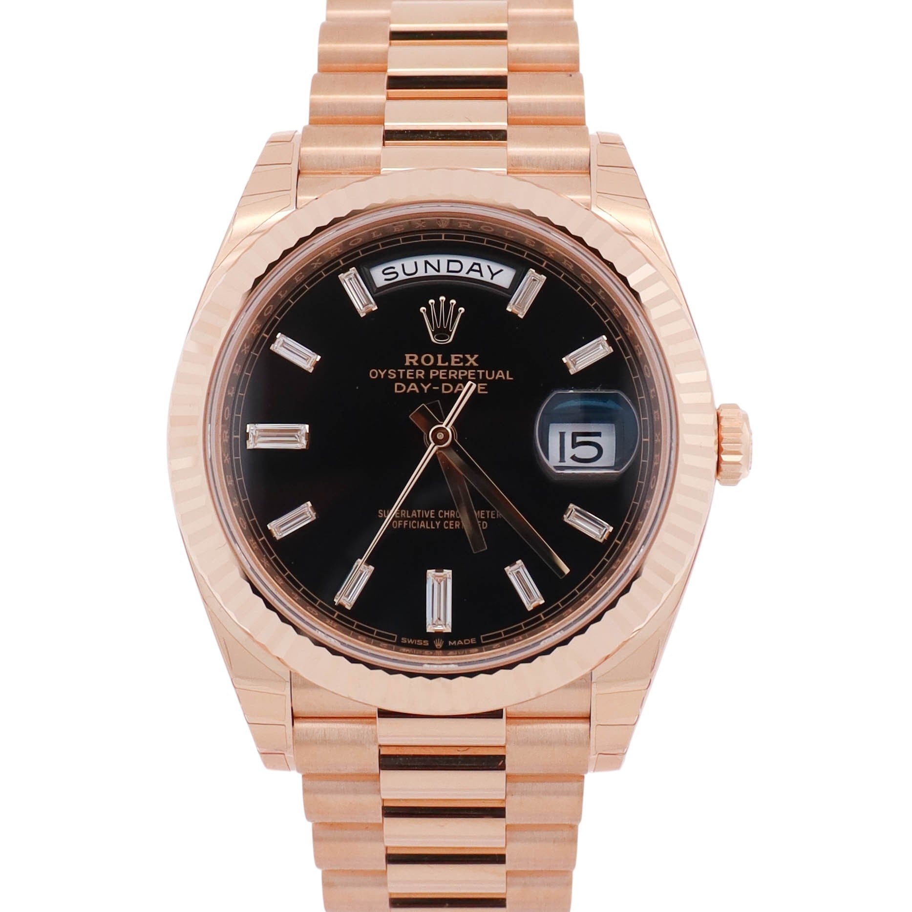 Rolex Day-Date 40mm Ombre Green Dial Watch Ref# 228238