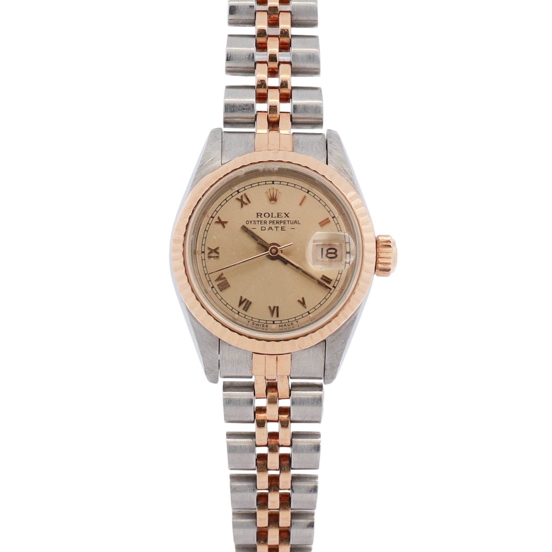 Rolex Datejust 26mm Champagne Dial Watch Ref# 69173