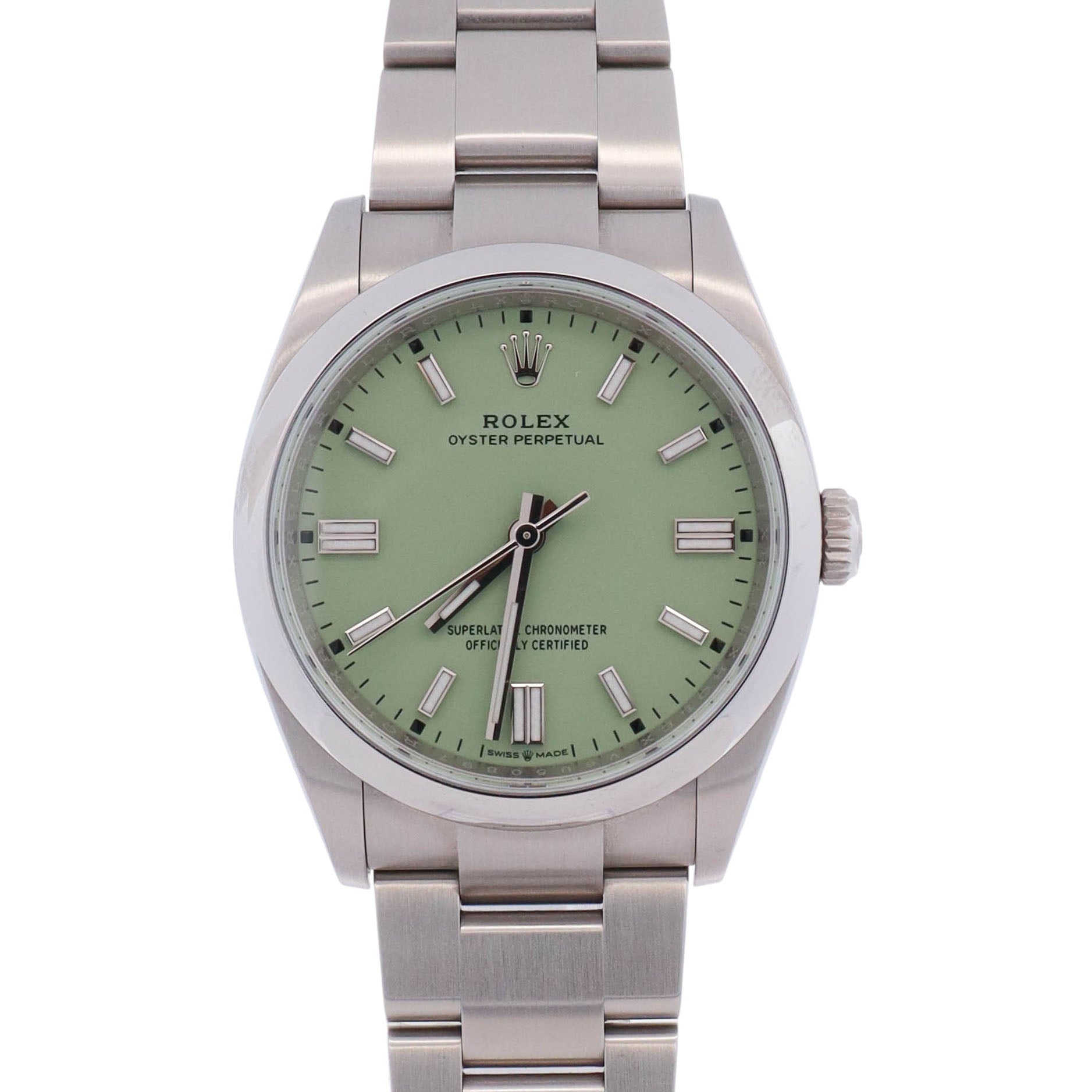 Rolex Oyster Perpetual 36mm Pistachio Dial Watch Ref# 126000
