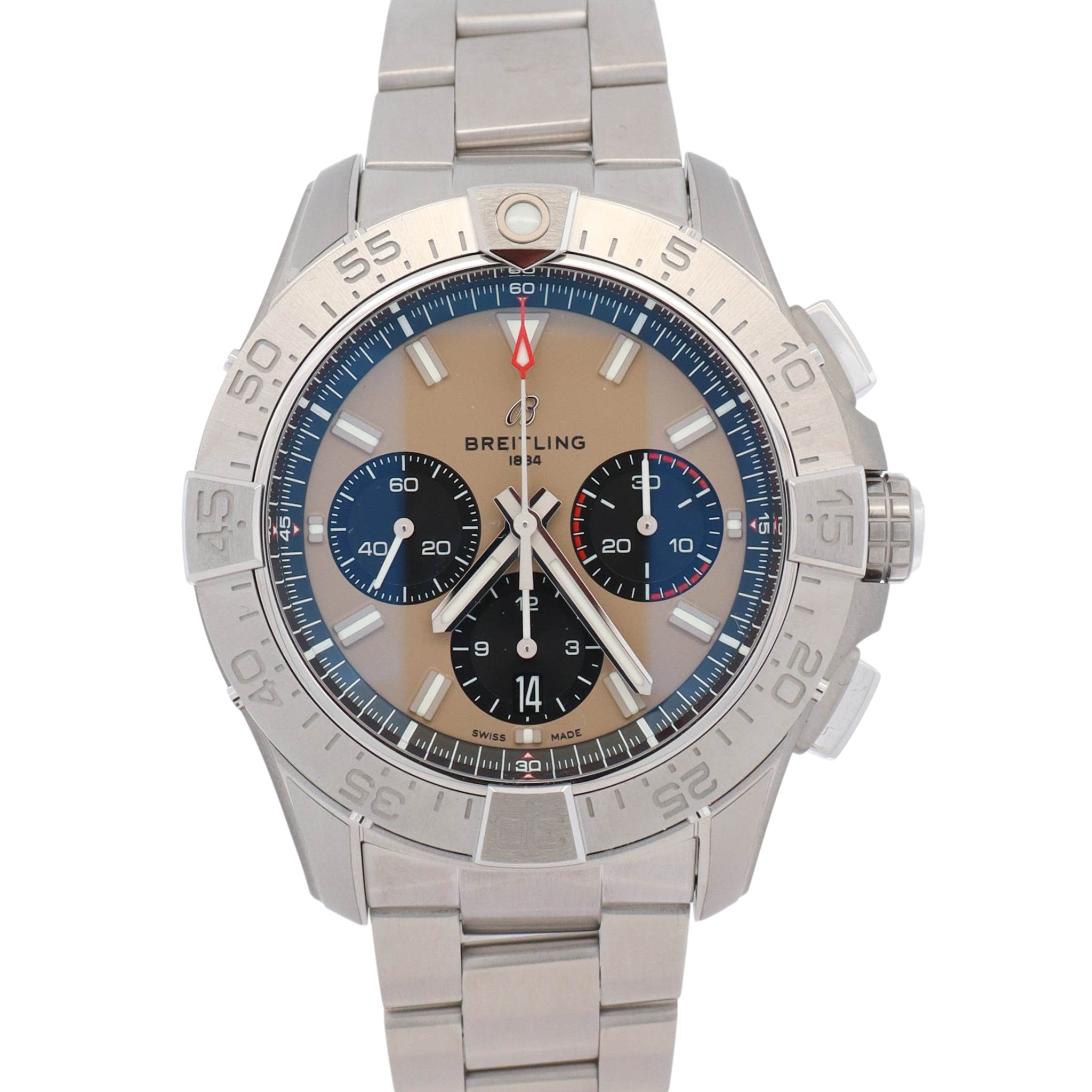 Breitling Avenger B01 44mm Brown Dial Watch Ref# AB0147101A1A1