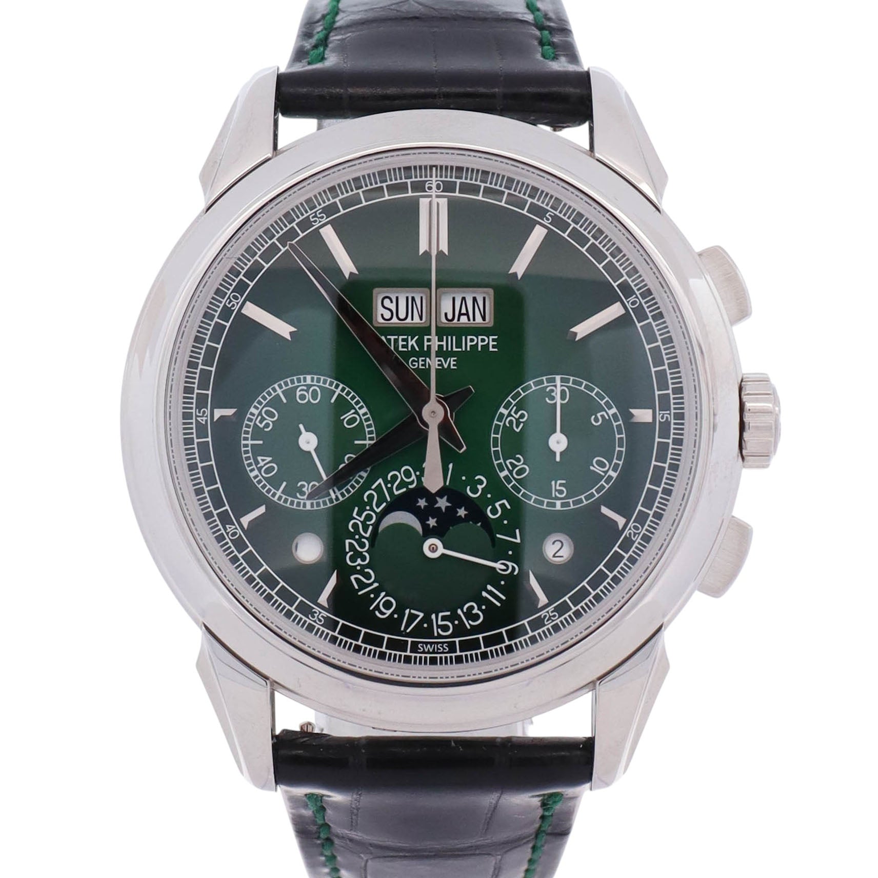 Patek Philippe Grand Complications 41mm Green Dial Watch Ref# 5270P-014
