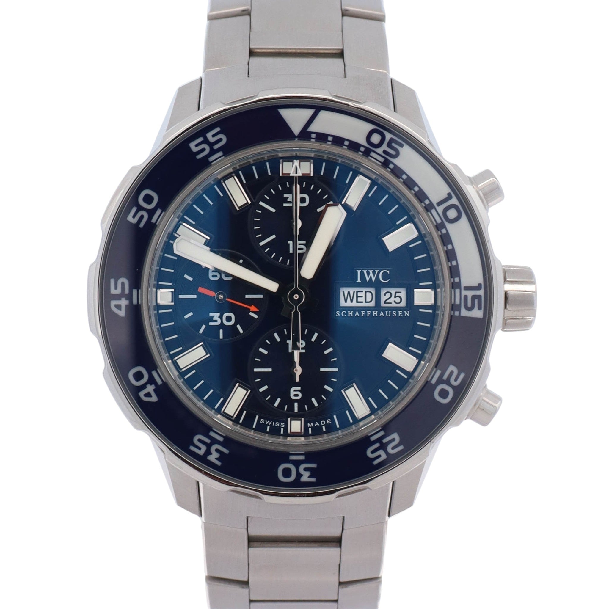 IWC Aquatimer Chronograph 44mm Blue Dial Watch Ref# IW376710