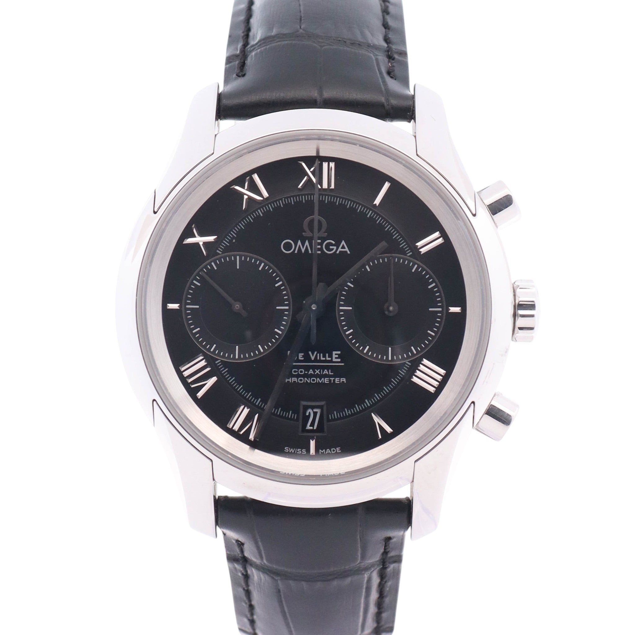 Omega De Ville 42mm Black Dial Watch Ref# 431.13.42.51.01.001