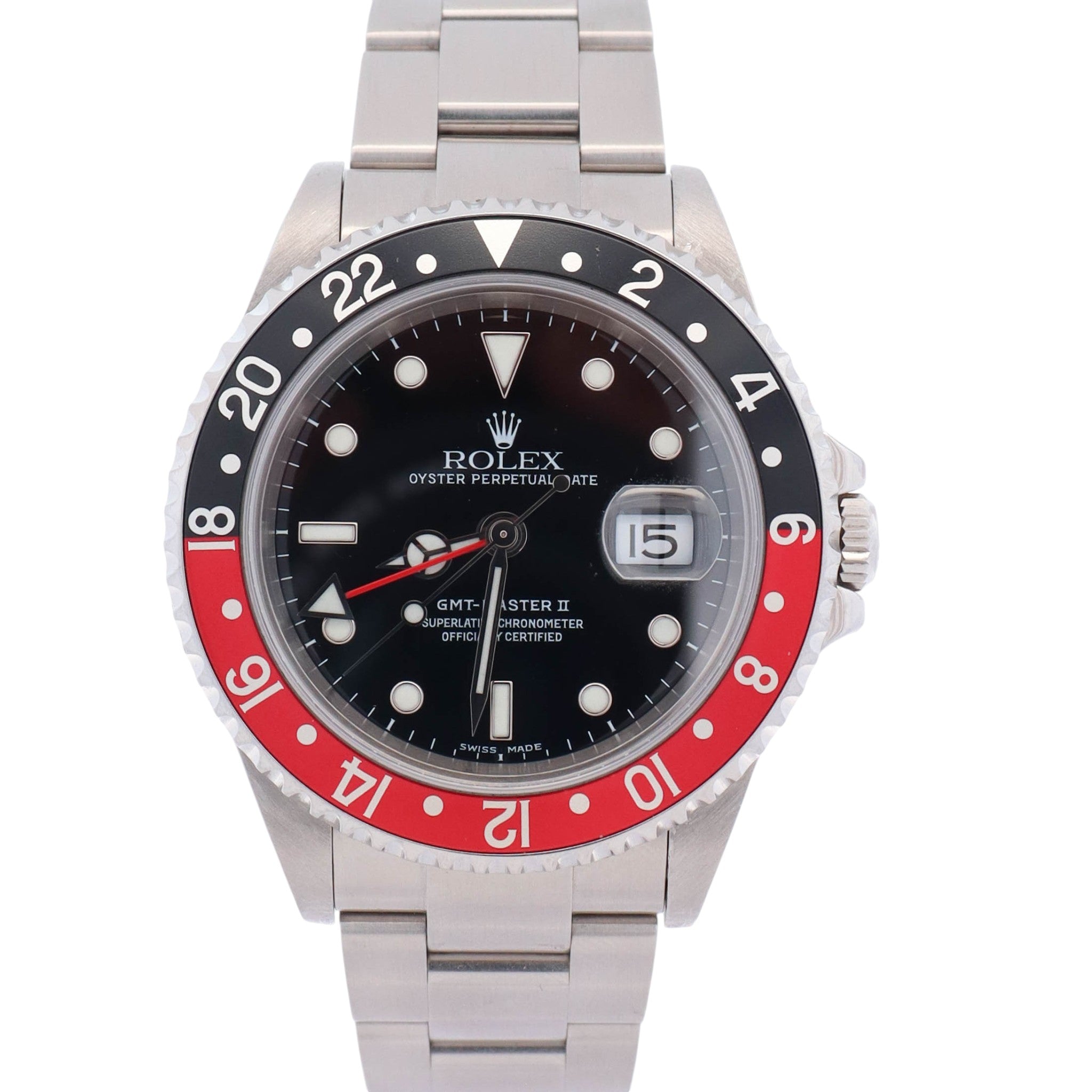 Rolex GMT-Master II 40mm Black Dial Watch Ref# 16710