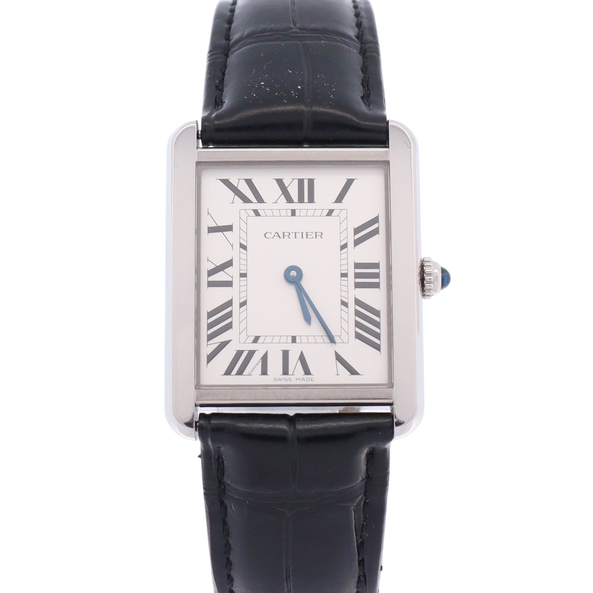 Cartier Tank 27.5mm White Dial Watch Ref# WSTA0028