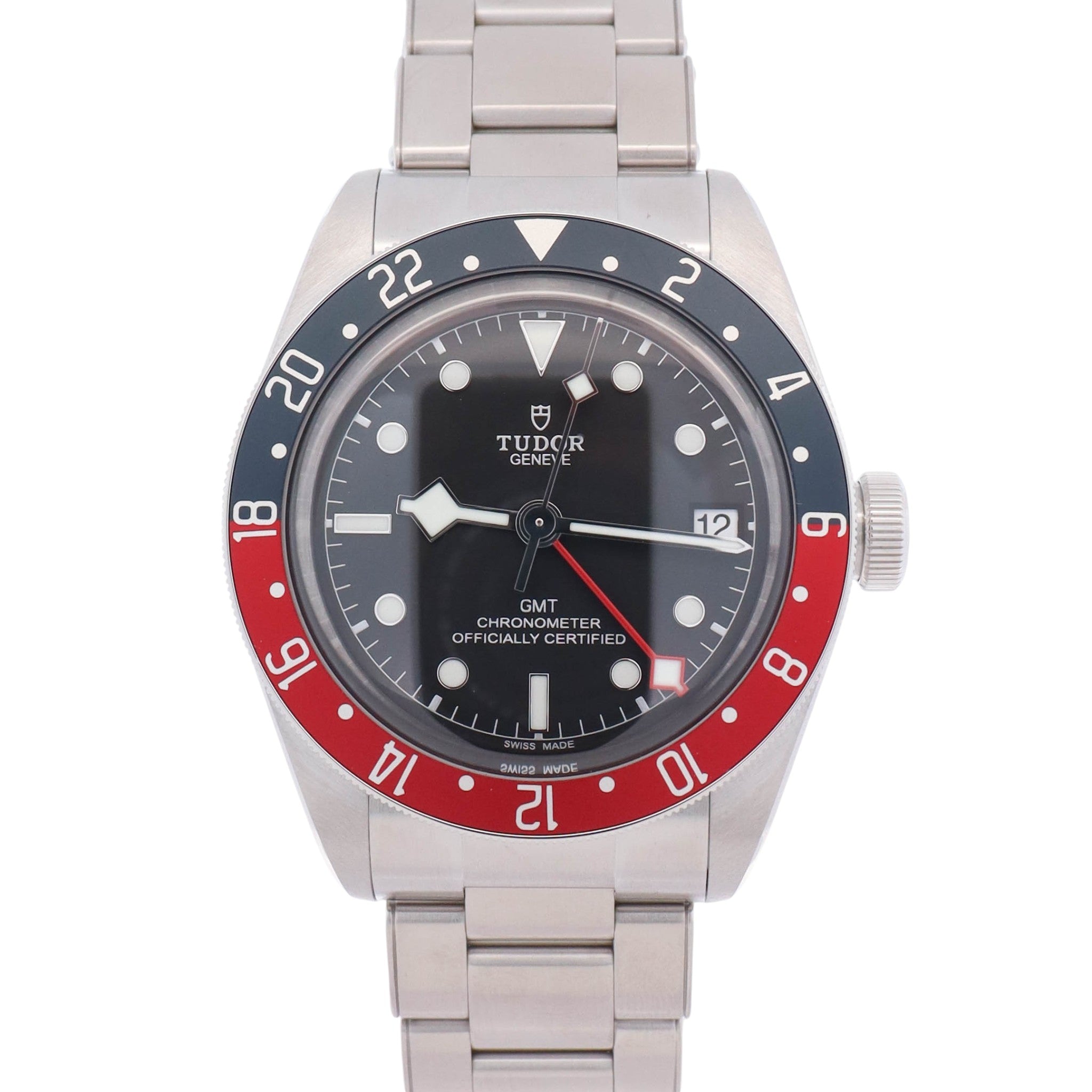 Tudor Black Bay GMT 41mm Black Dial Watch Ref# 79830RB