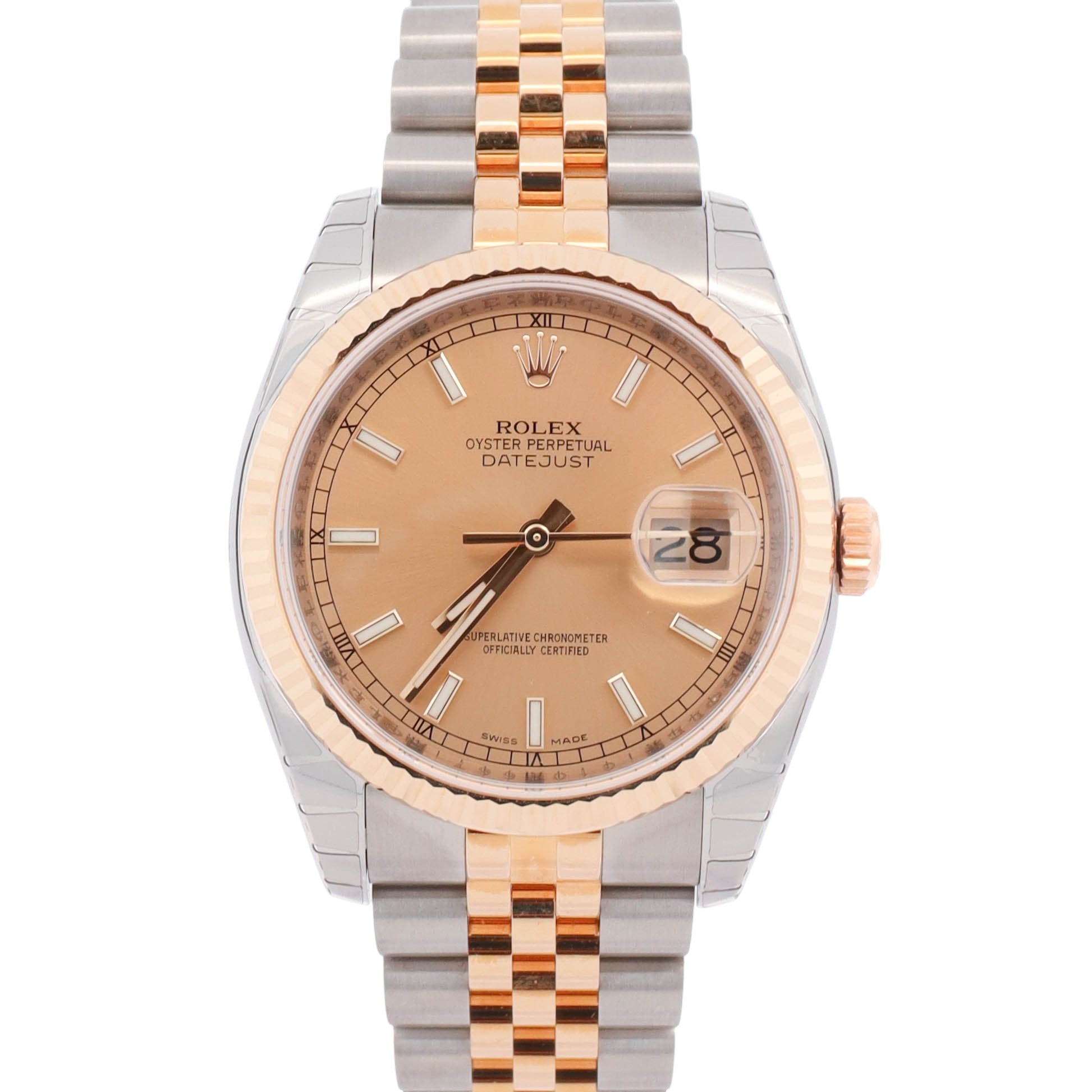 Rolex Datejust 36mm Champagne Dial Watch Ref# 116233