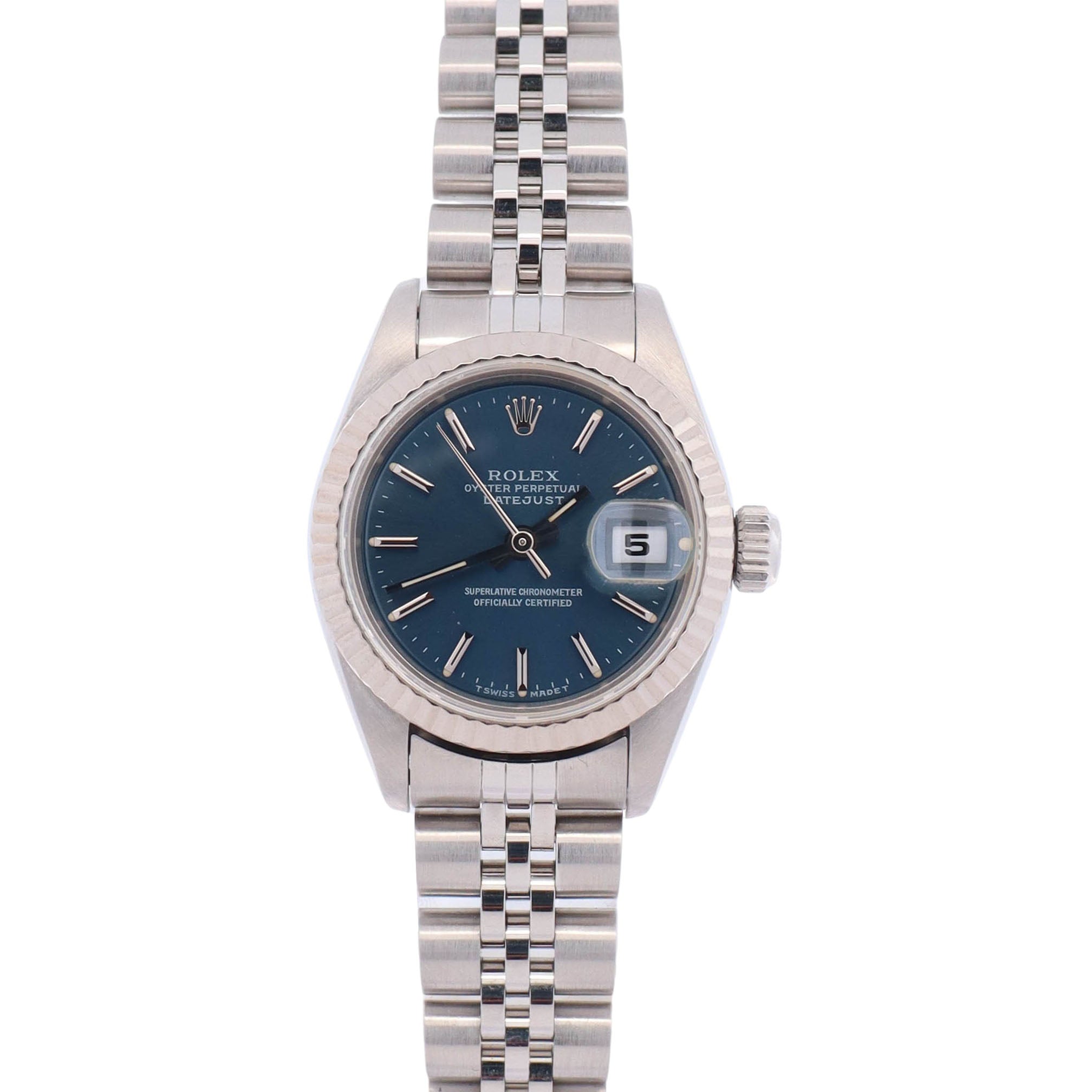 Rolex Datejust 26mm Blue Dial Watch Ref# 69174