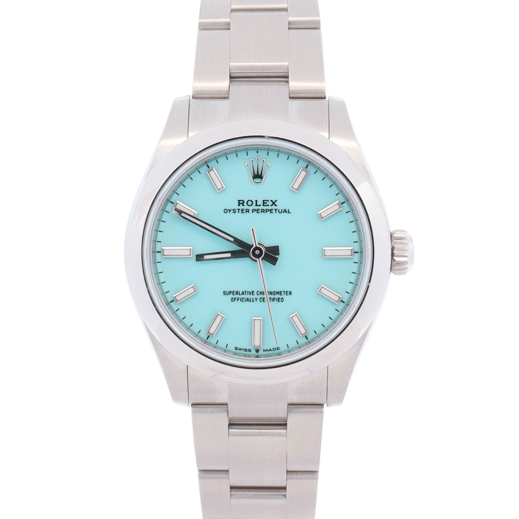Rolex Oyster Perpetual 31mm Tiffany Dial Watch Ref# 277200